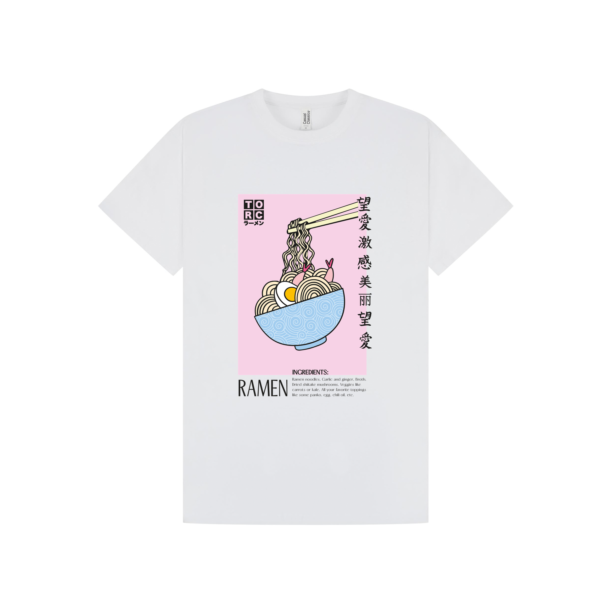 White Printed T-shirt Front