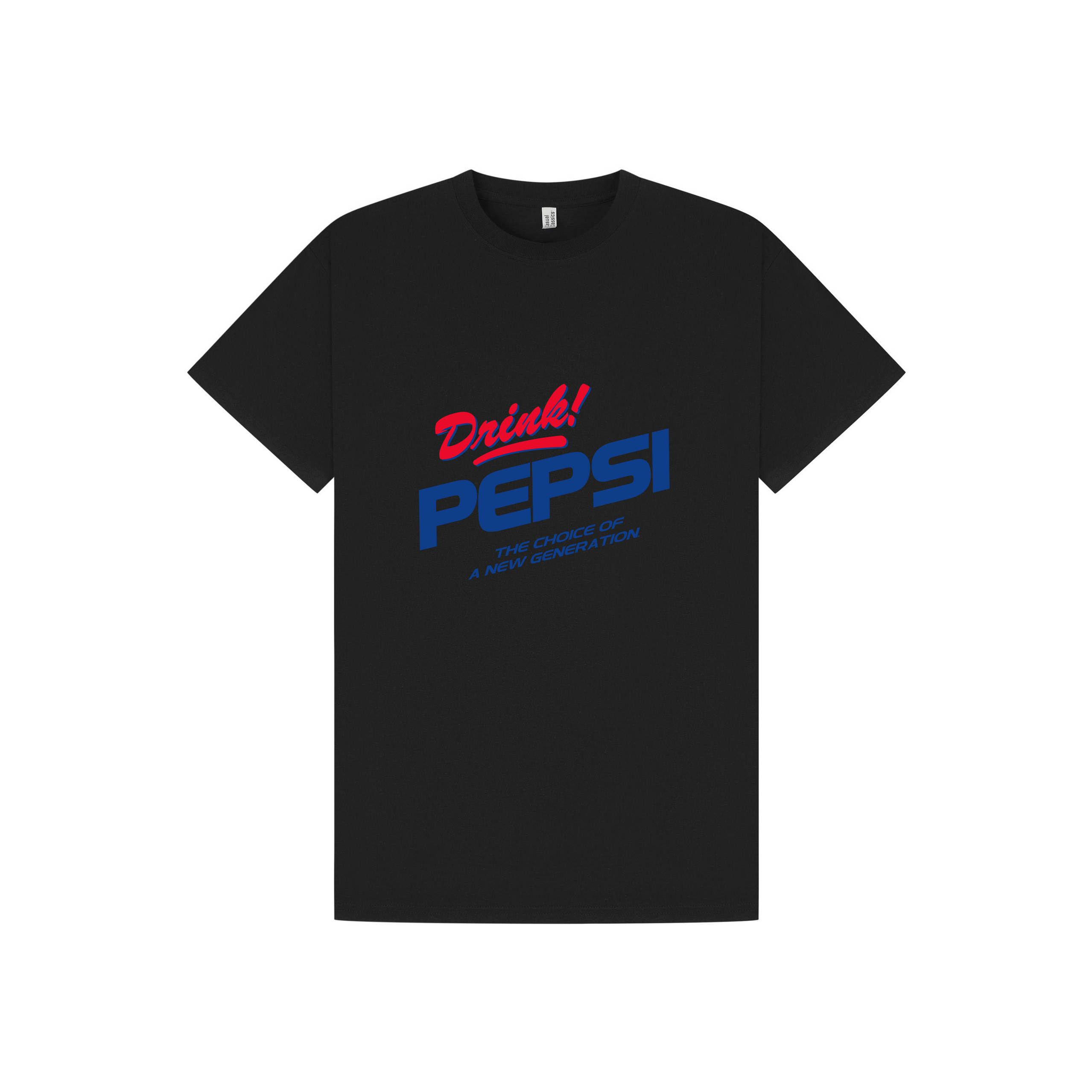 Black Printed T-shirt Front