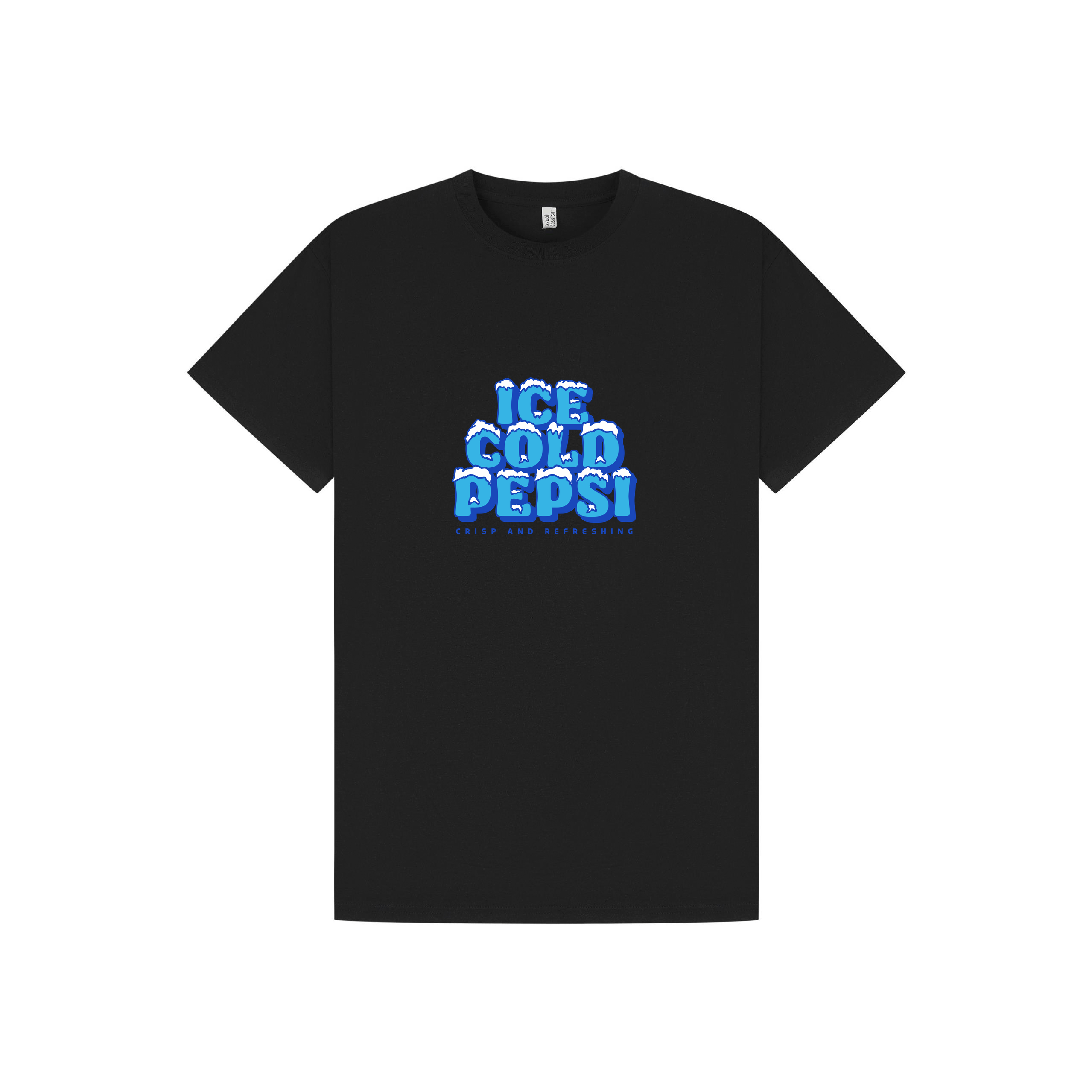 Black Printed T-shirt Front