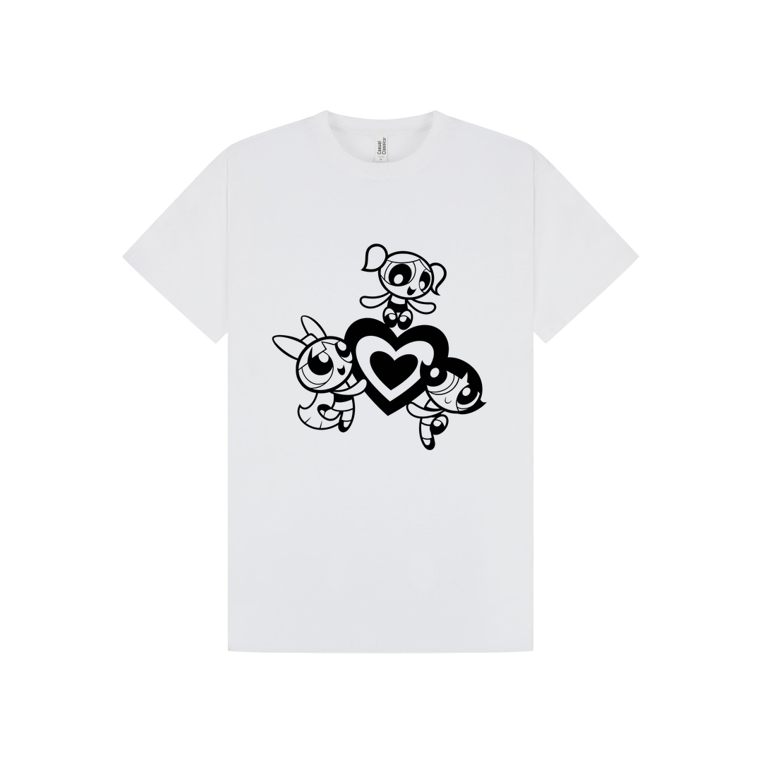 White Printed T-shirt Front