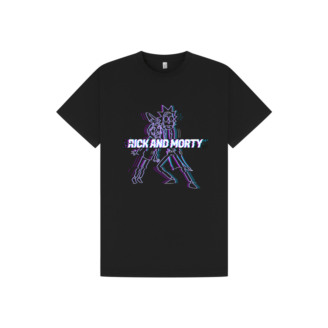 Black Printed T-shirt Front