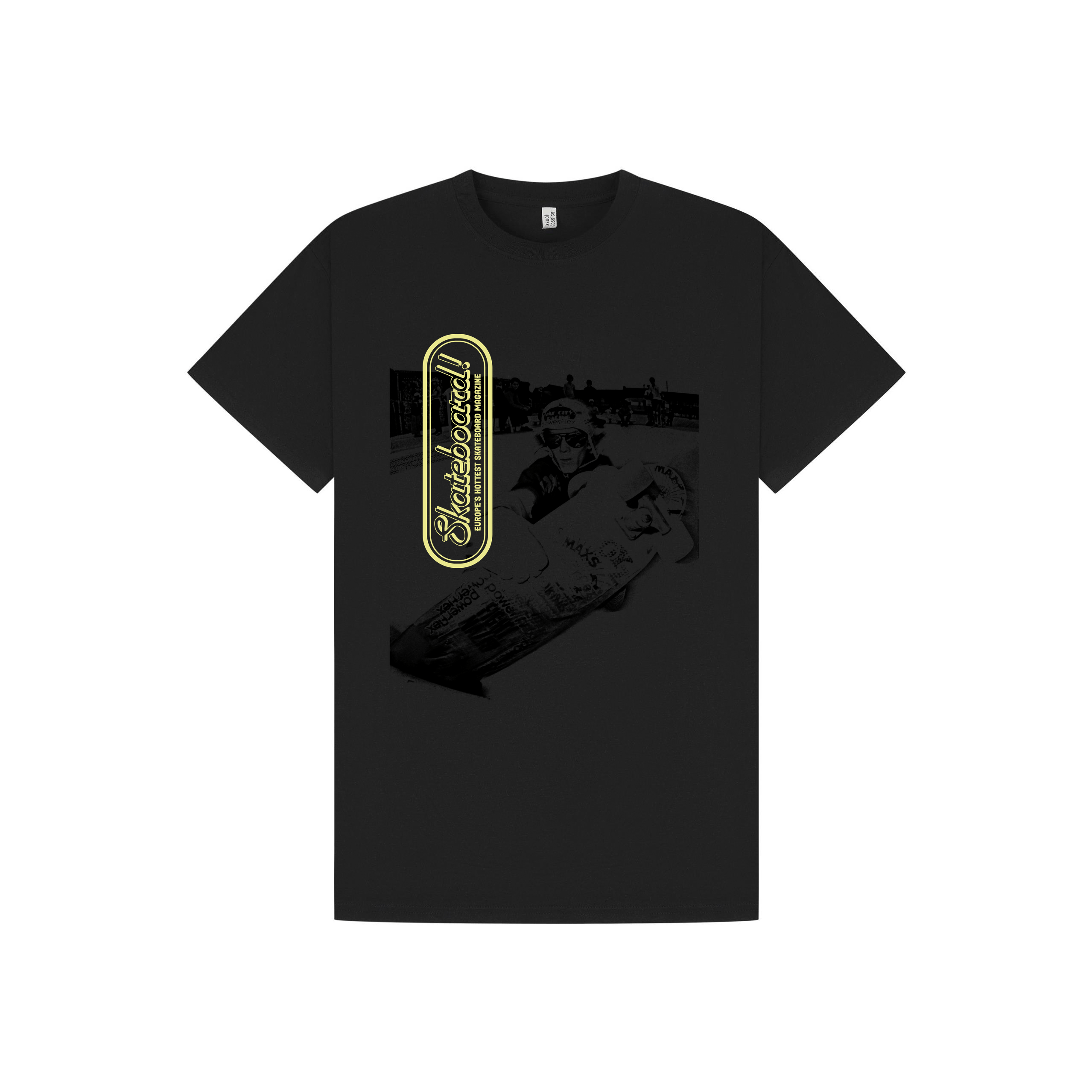 Black Printed T-shirt Front