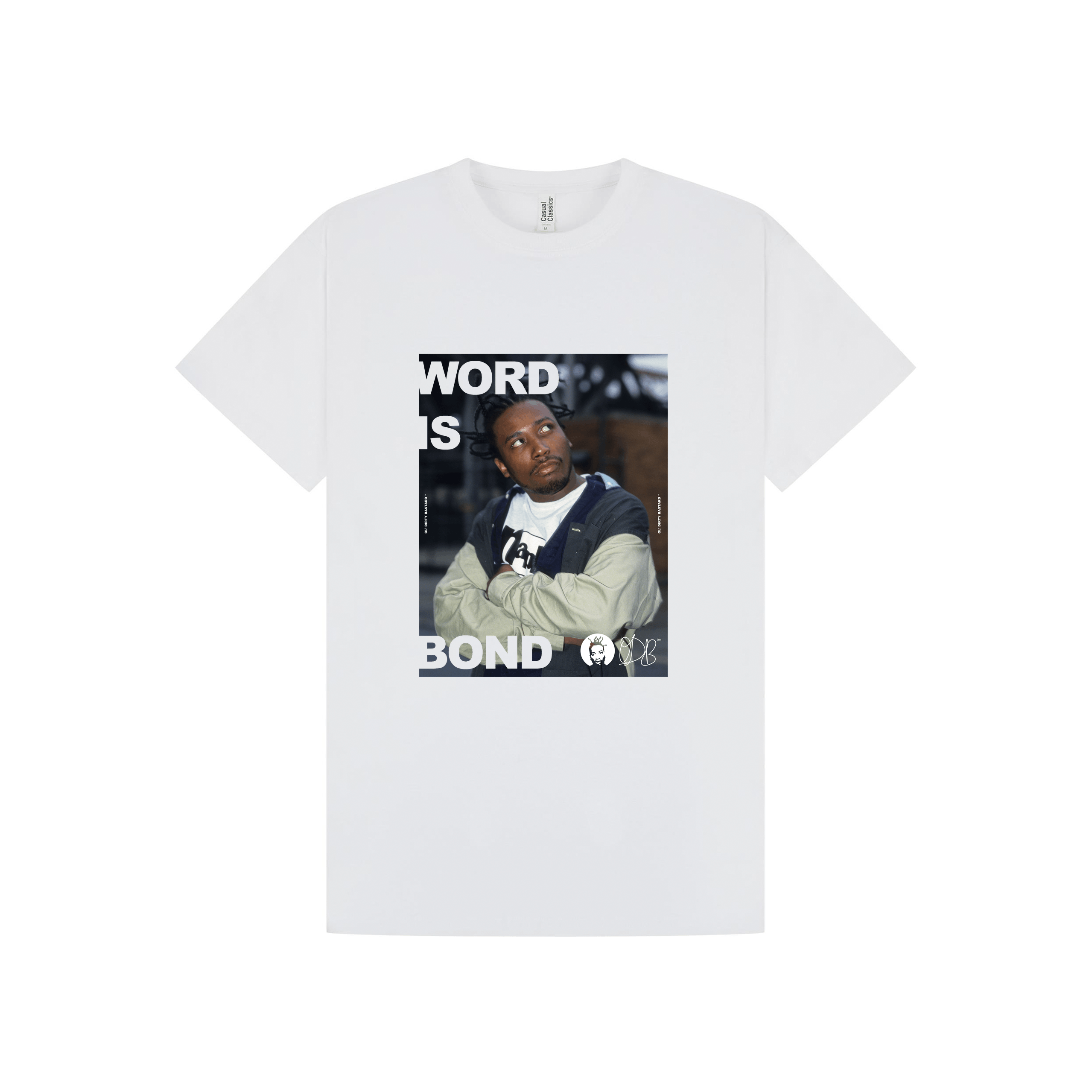 White Printed T-shirt Front