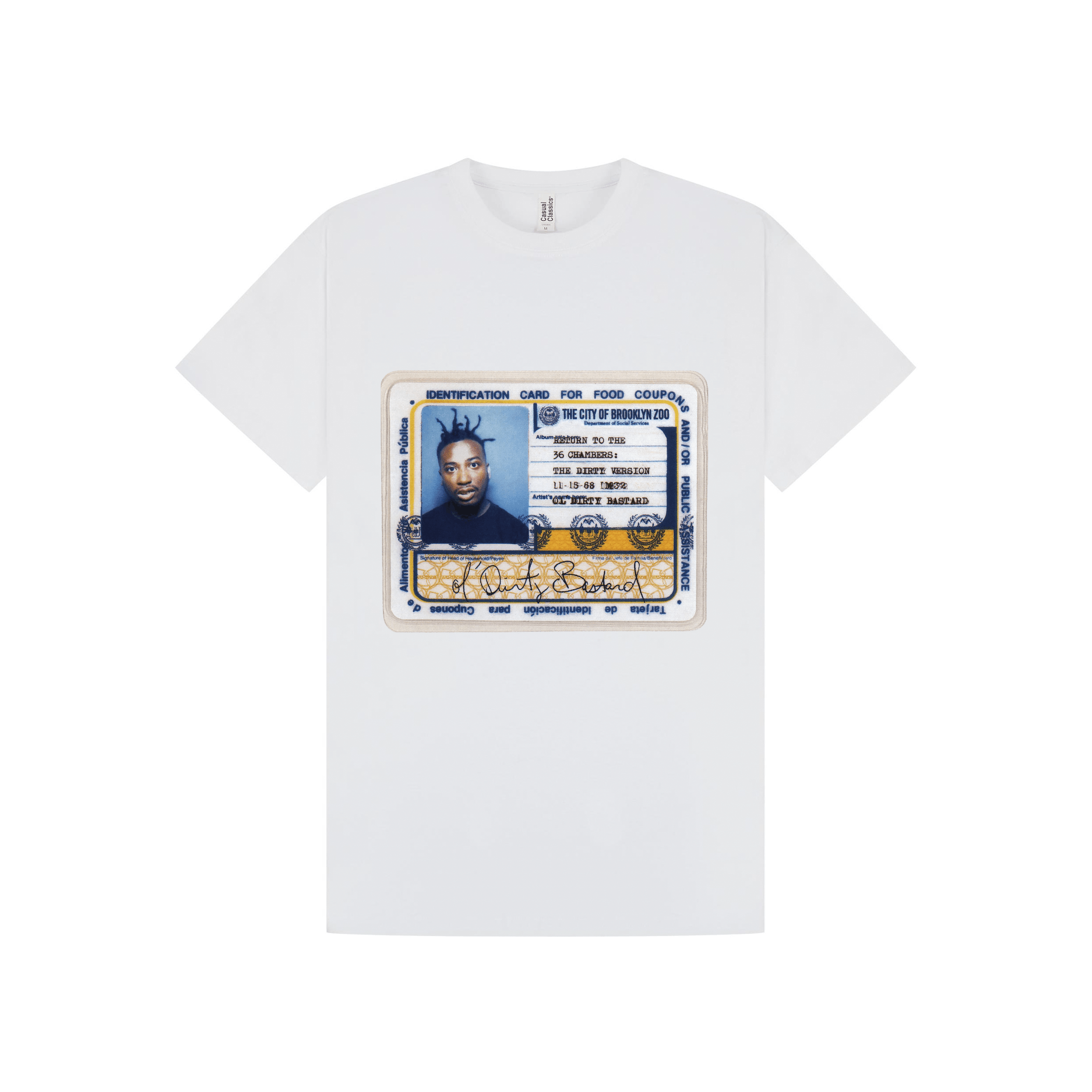 White Printed T-shirt Front