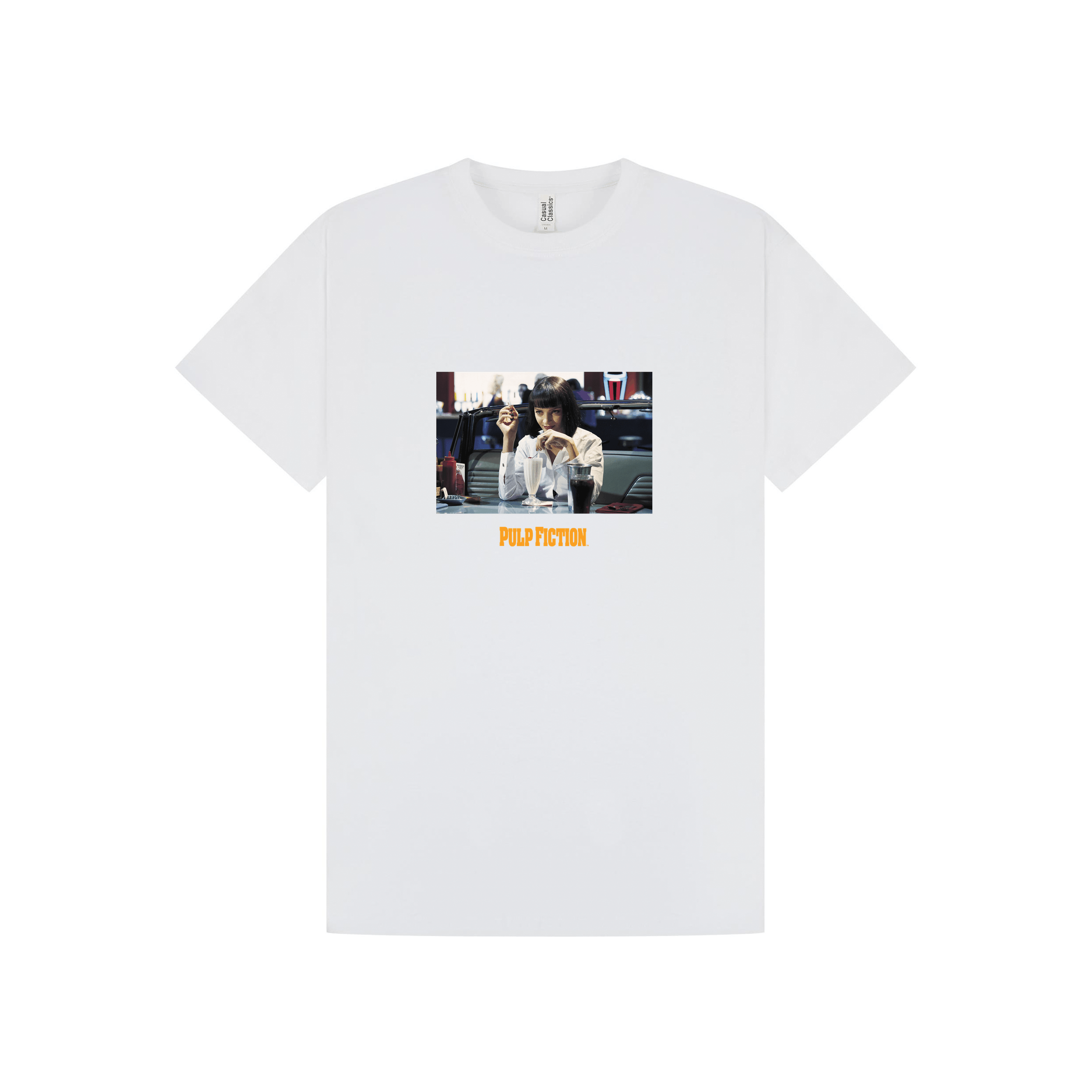 White Printed T-shirt Front