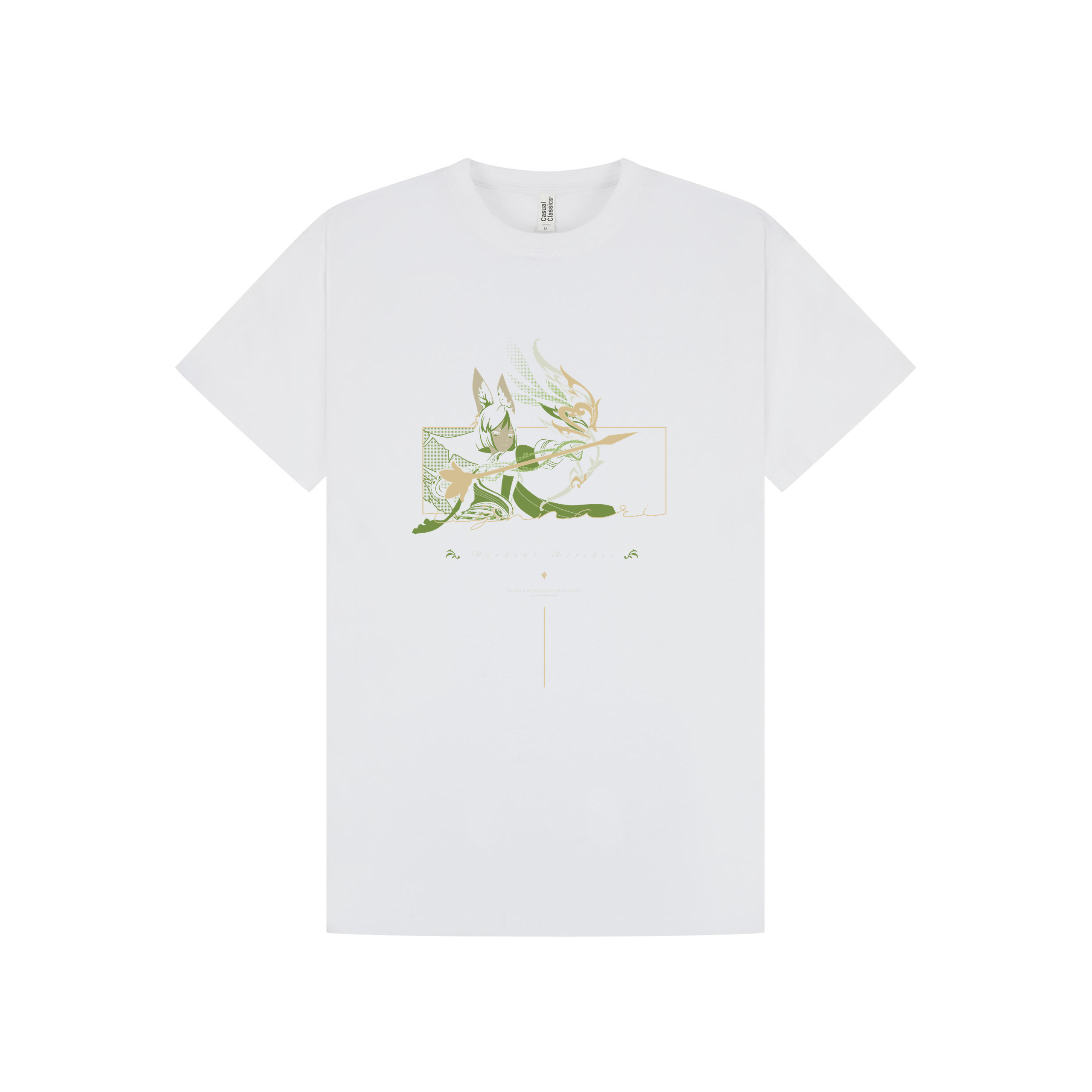 White Printed T-shirt Front