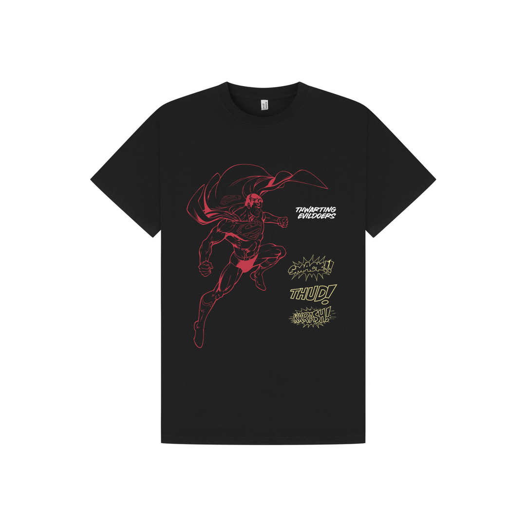 Black Printed T-shirt Front