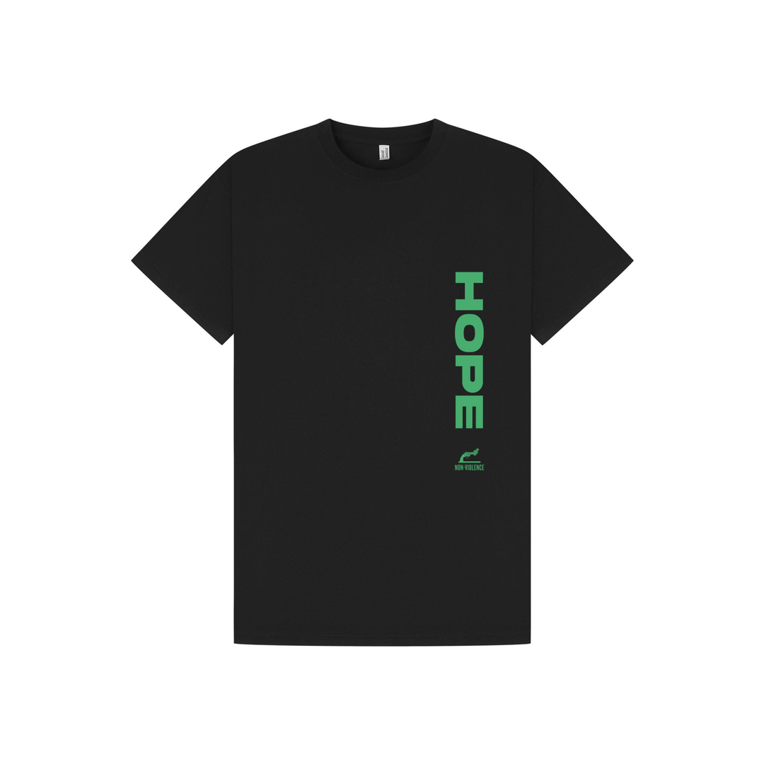 Black Printed T-shirt Front