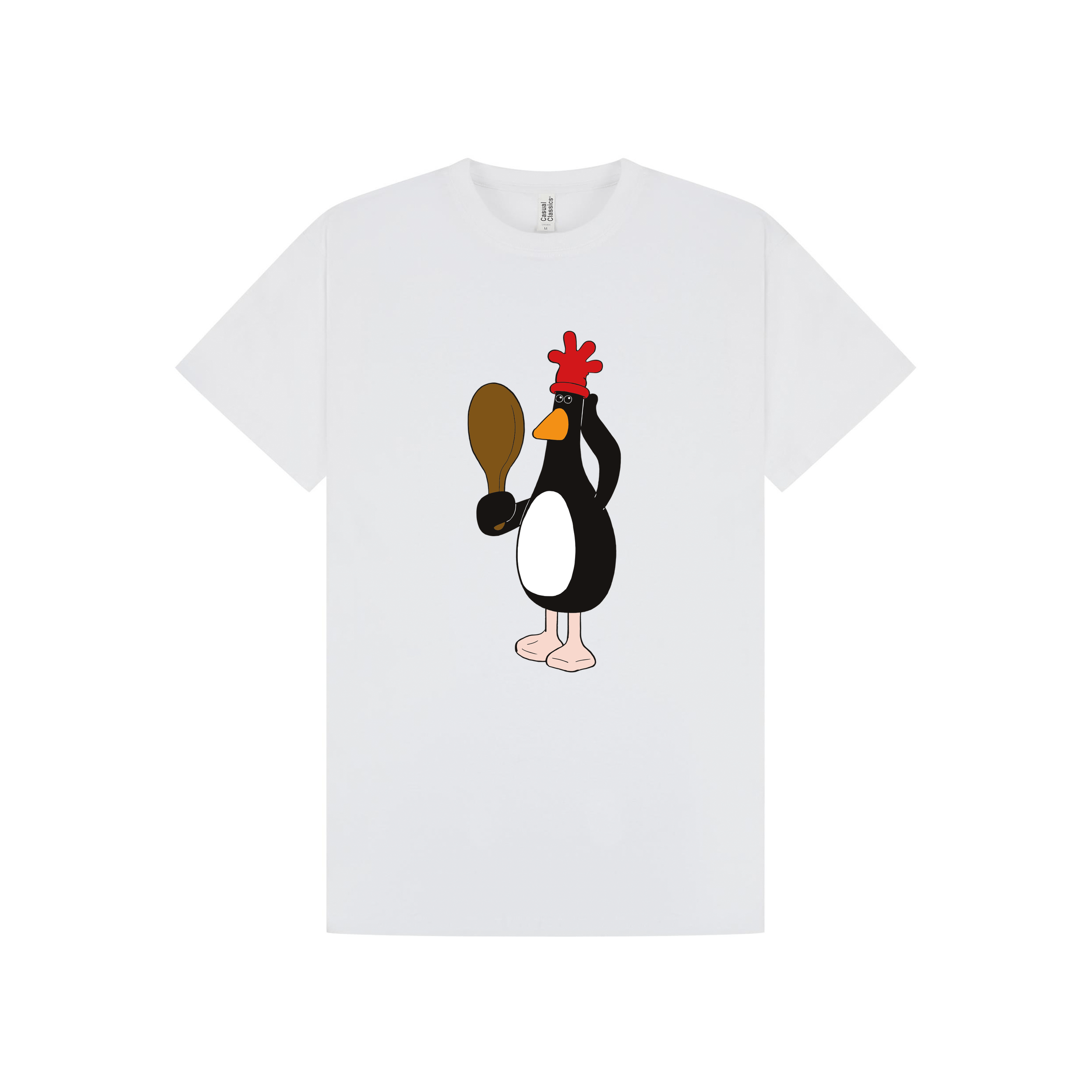 White Printed T-shirt Front