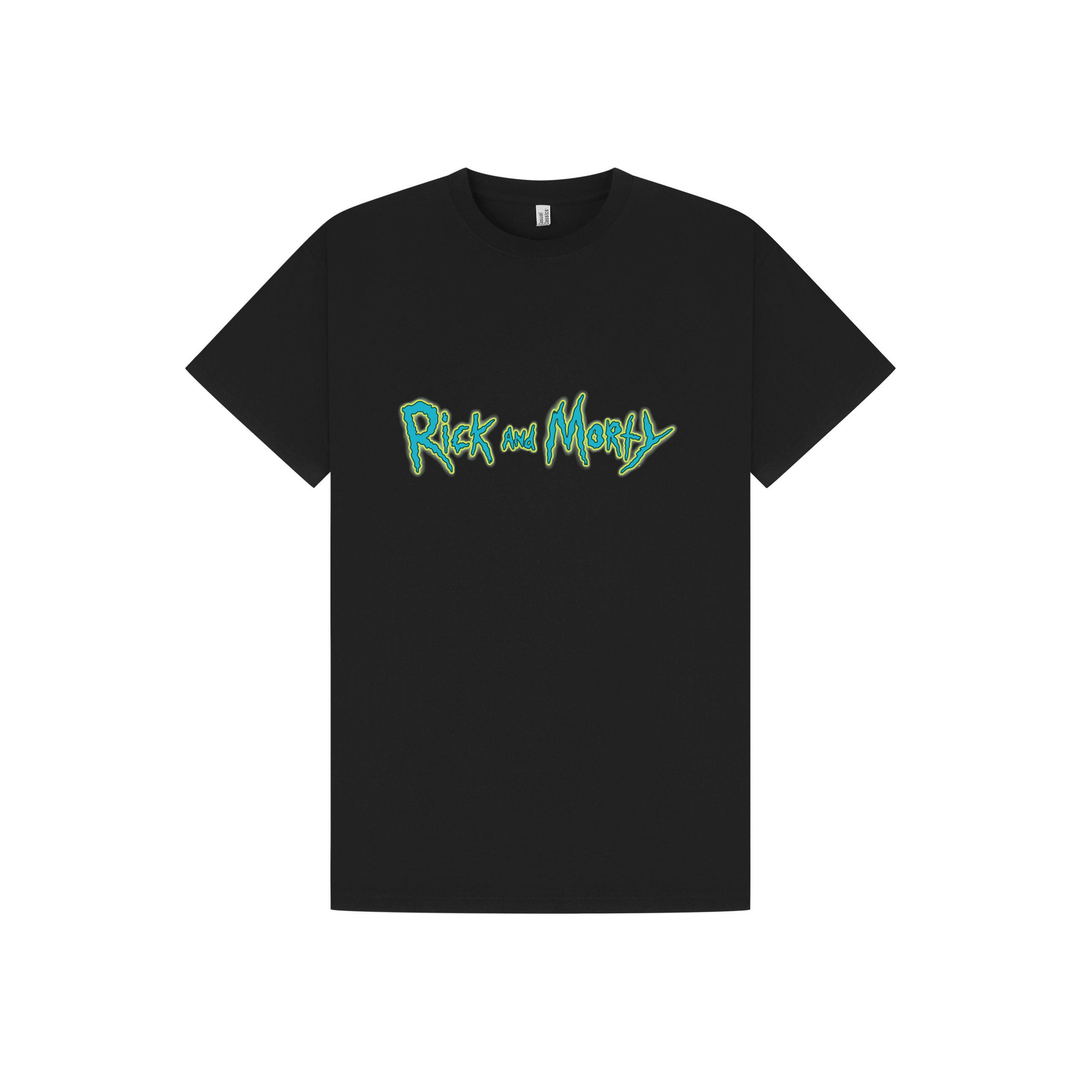 Black Printed T-shirt Front