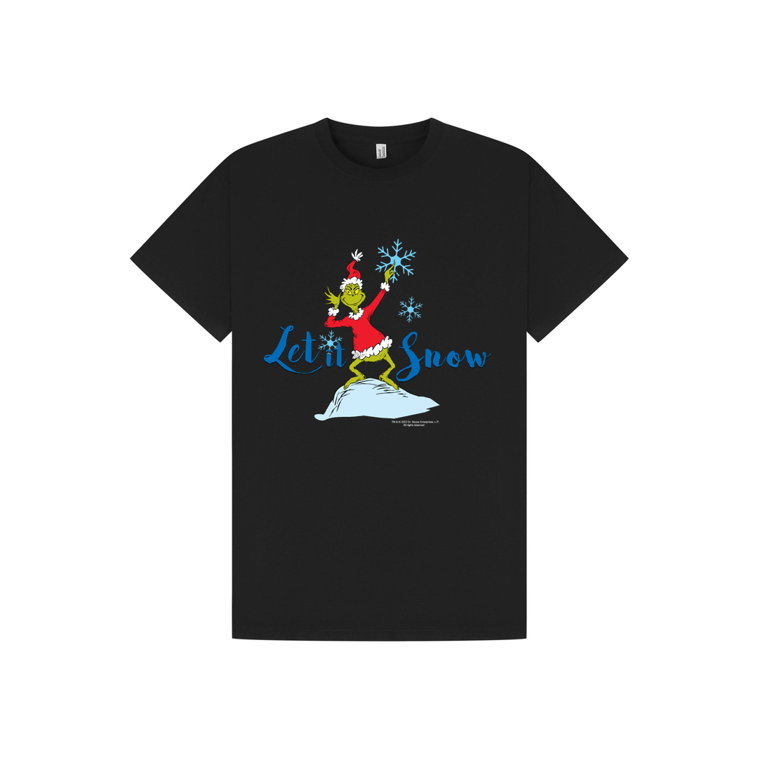 Black Printed T-shirt Front