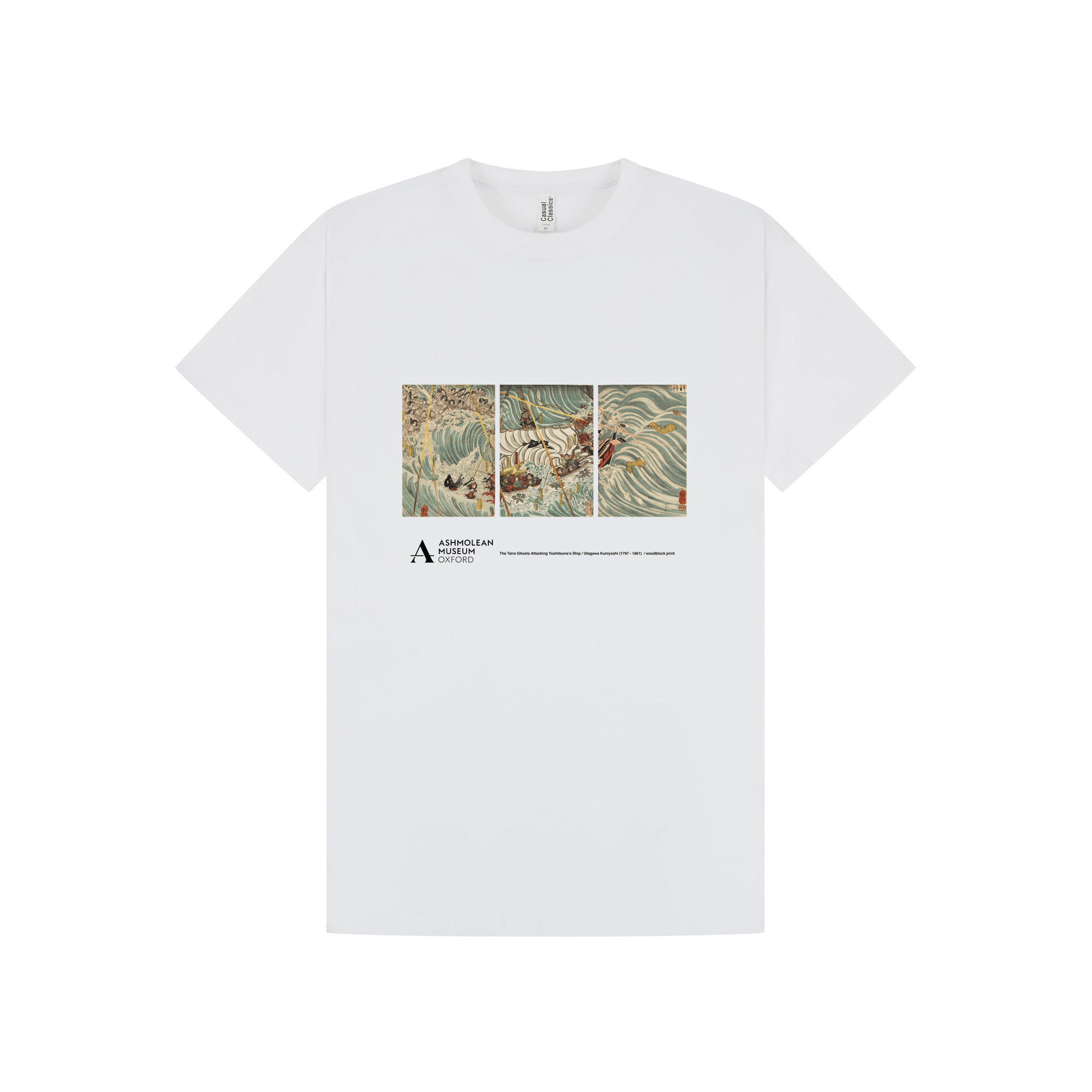 White Printed T-shirt Front