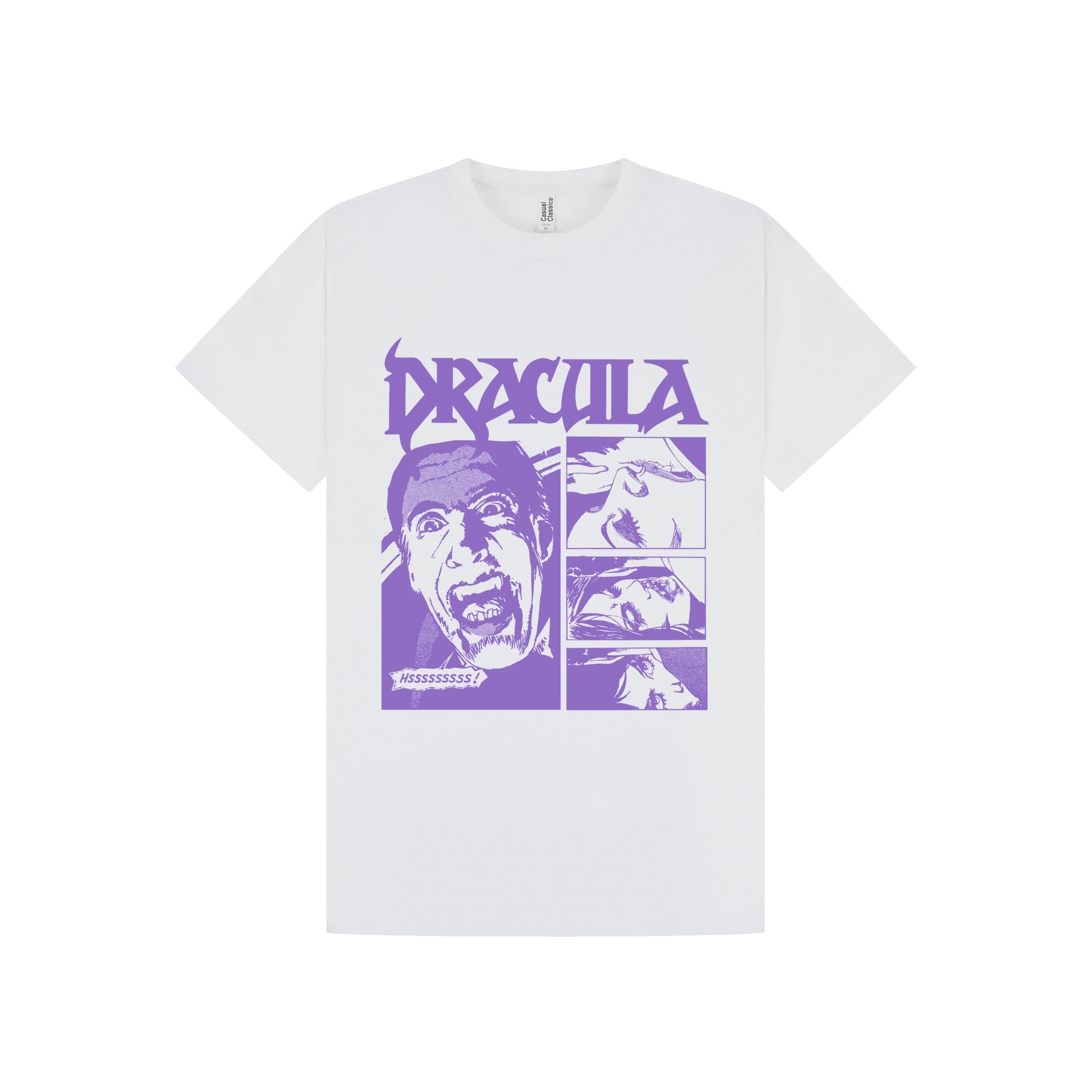 White Printed T-shirt Front