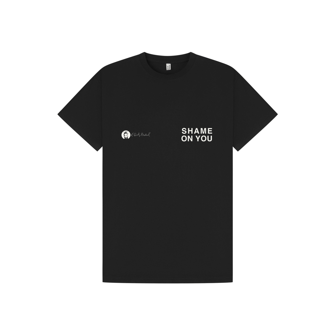 Black Printed T-shirt Front