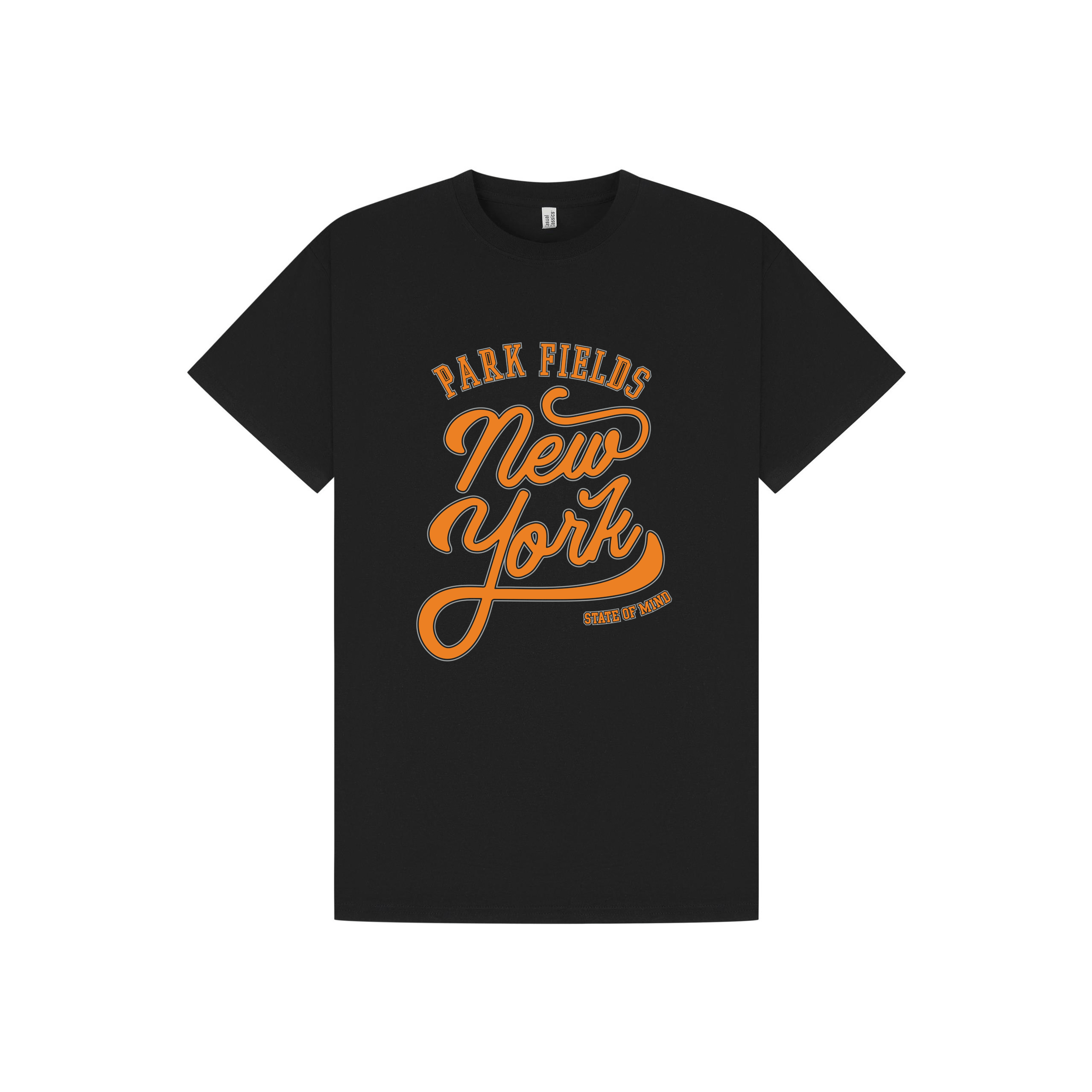 Black Printed T-shirt Front