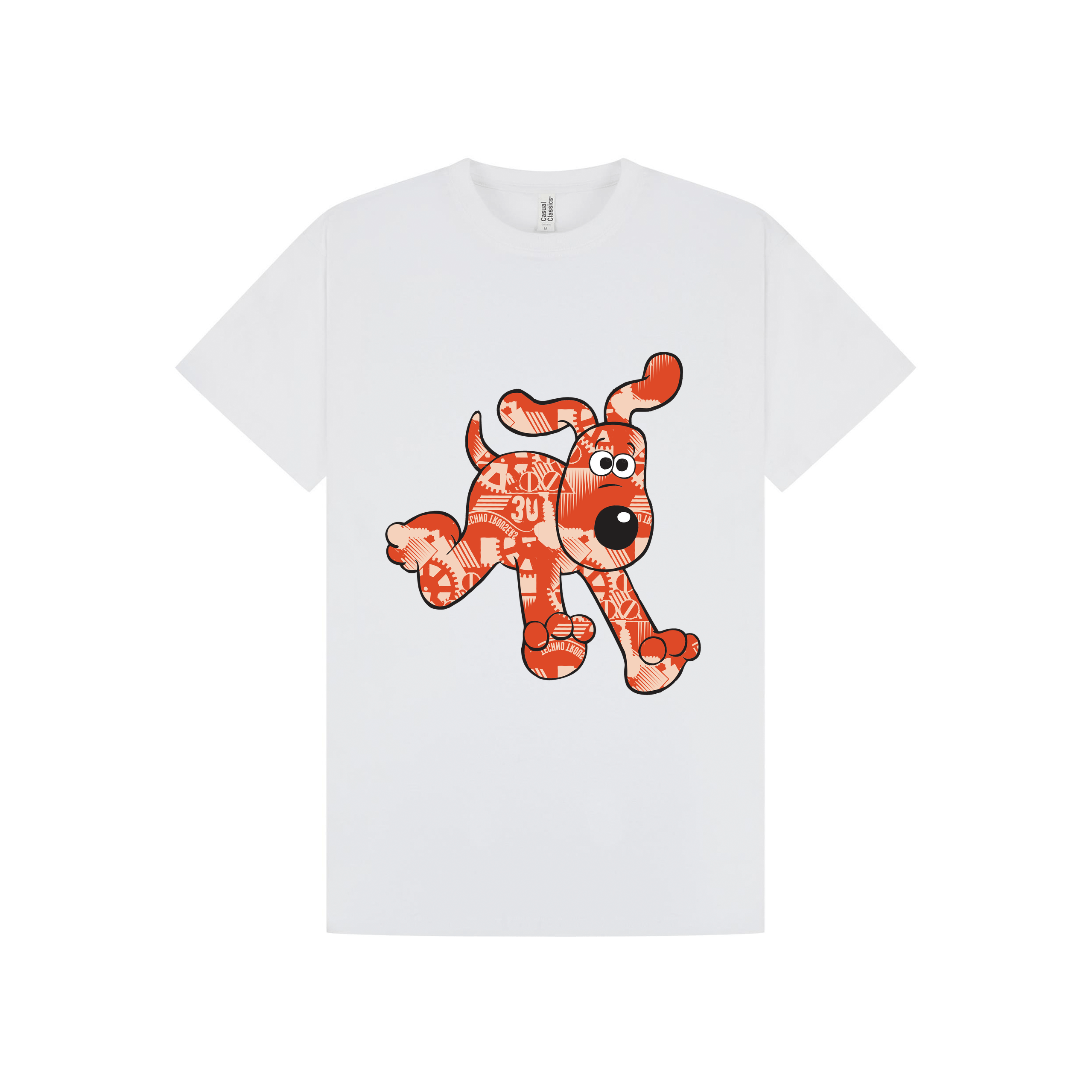 White Printed T-shirt Front