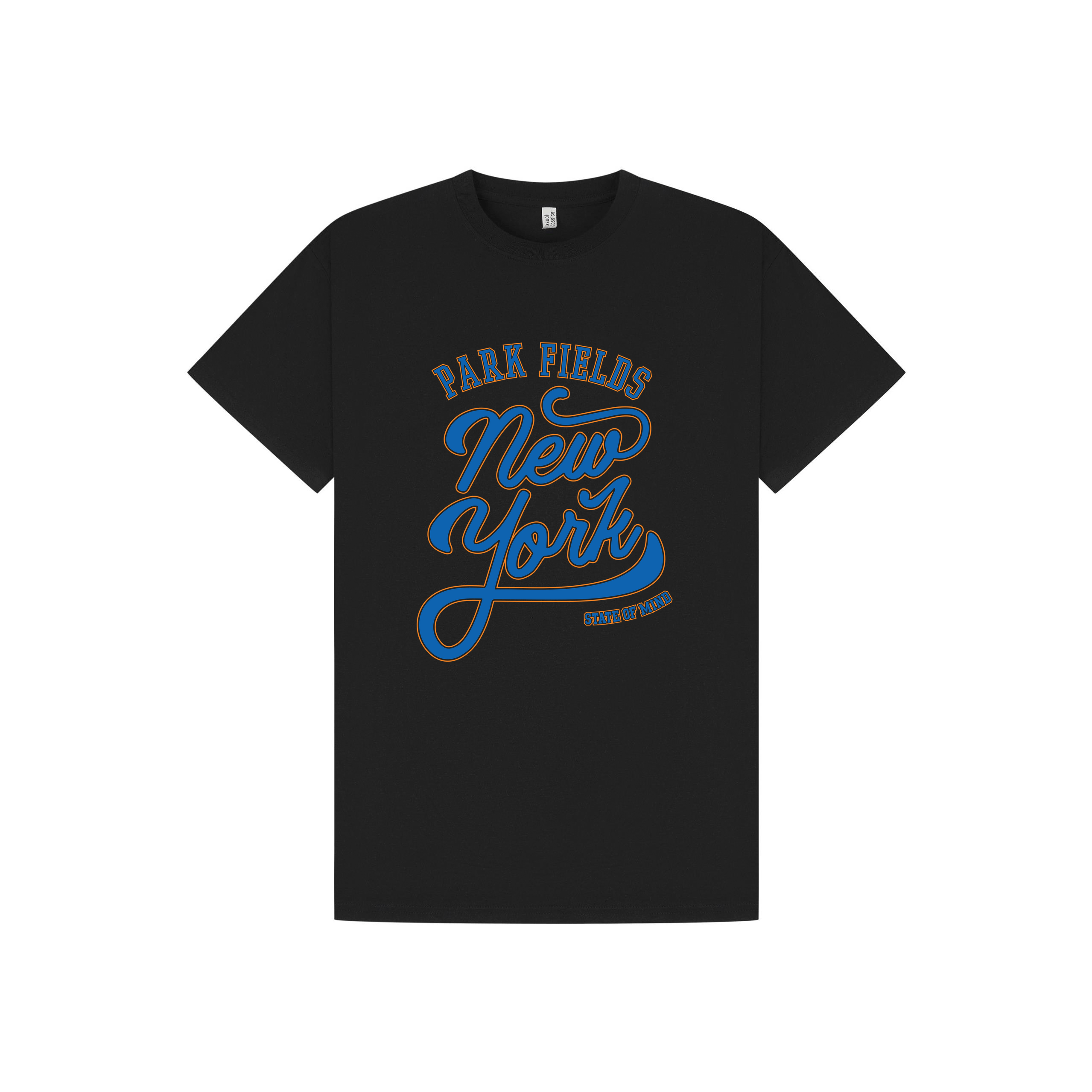 Black Printed T-shirt Front