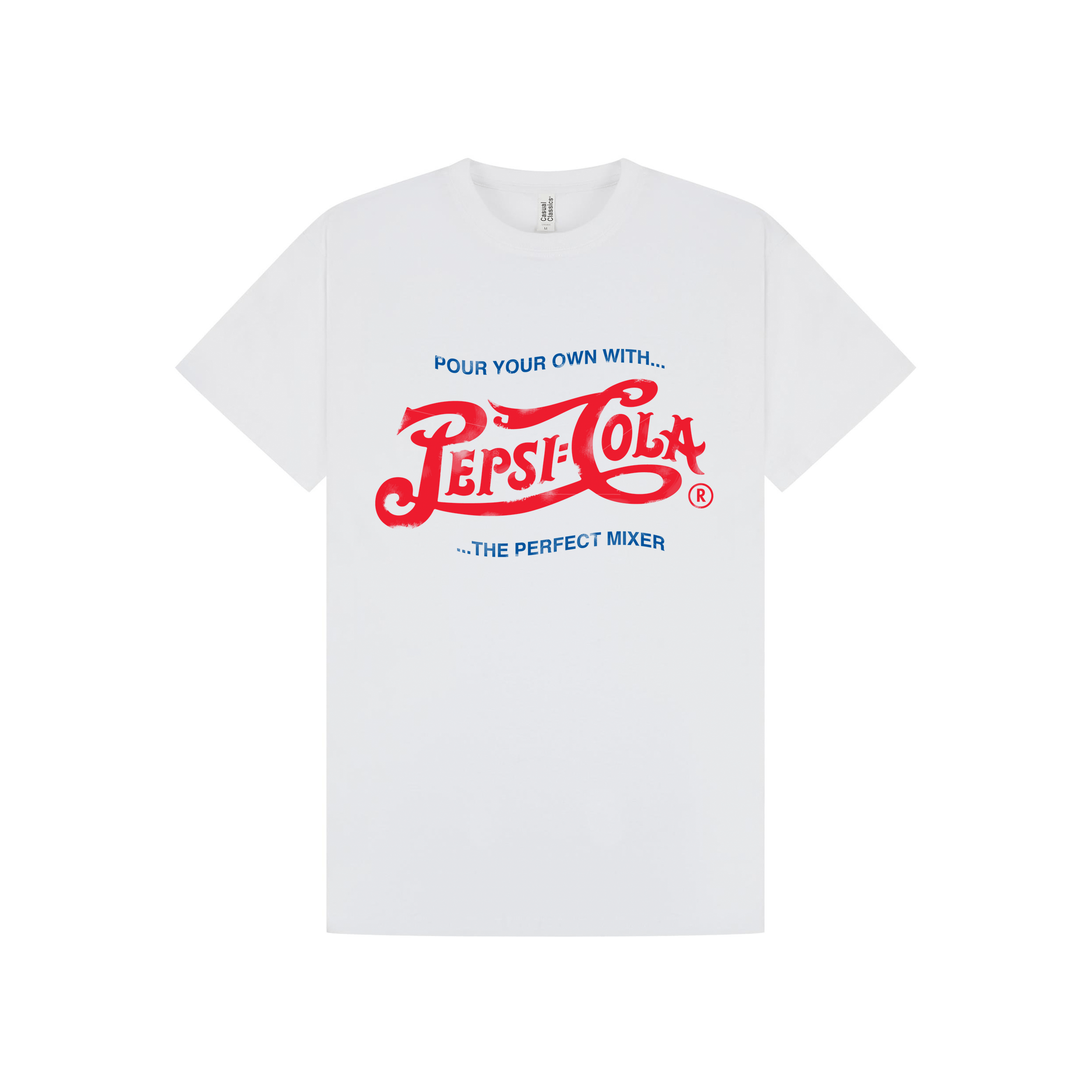 White Printed T-shirt Front