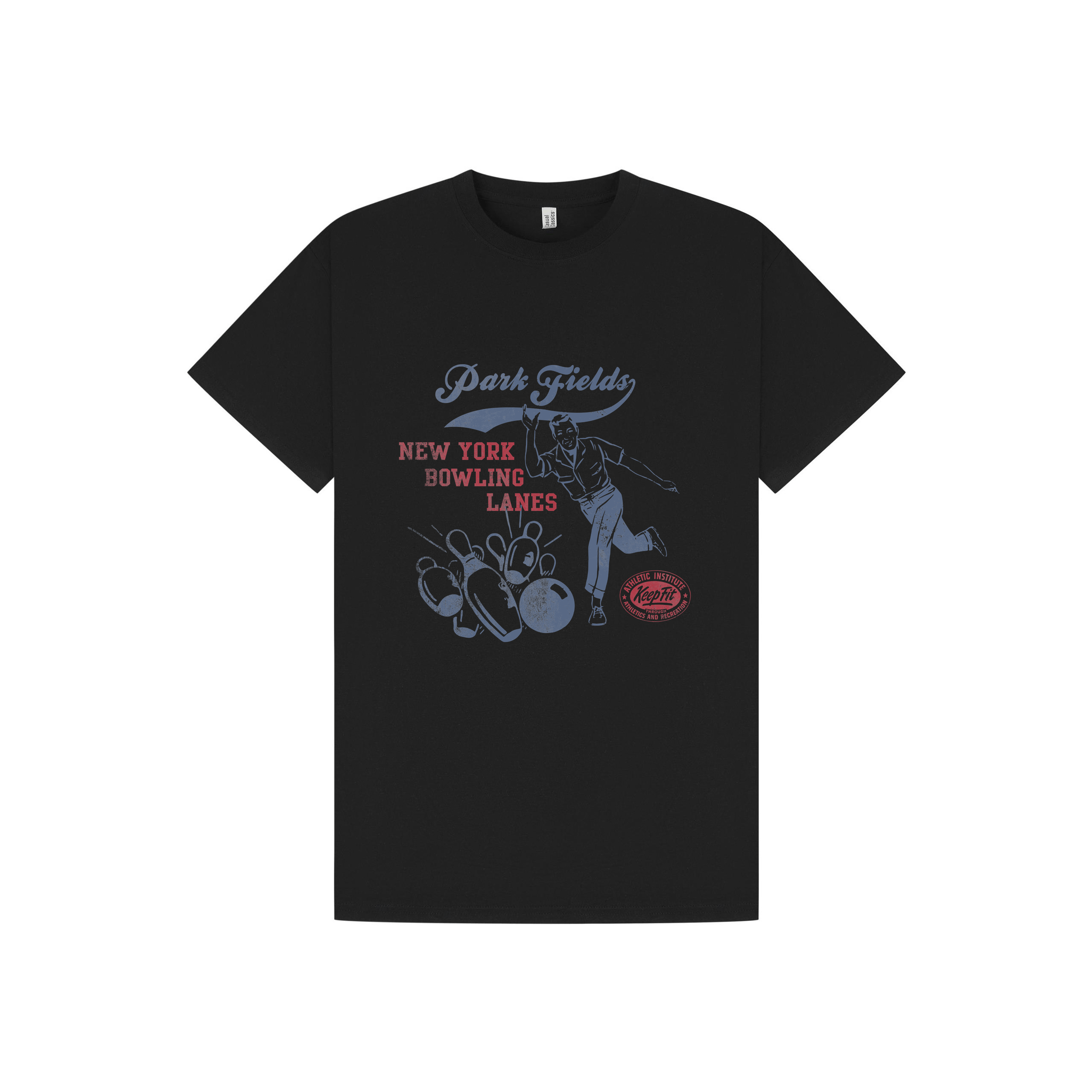 Black Printed T-shirt Front