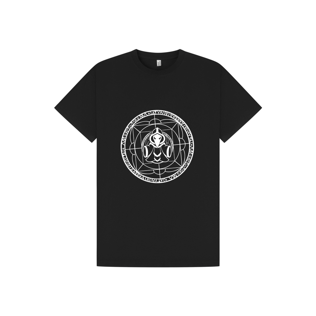 Black Printed T-shirt Front