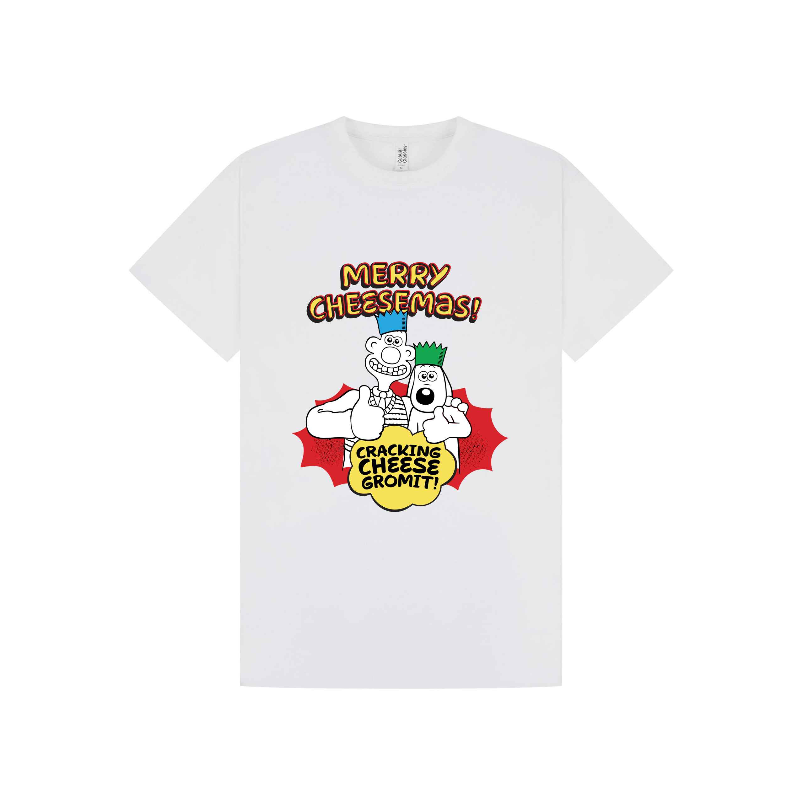 White Printed T-shirt Front