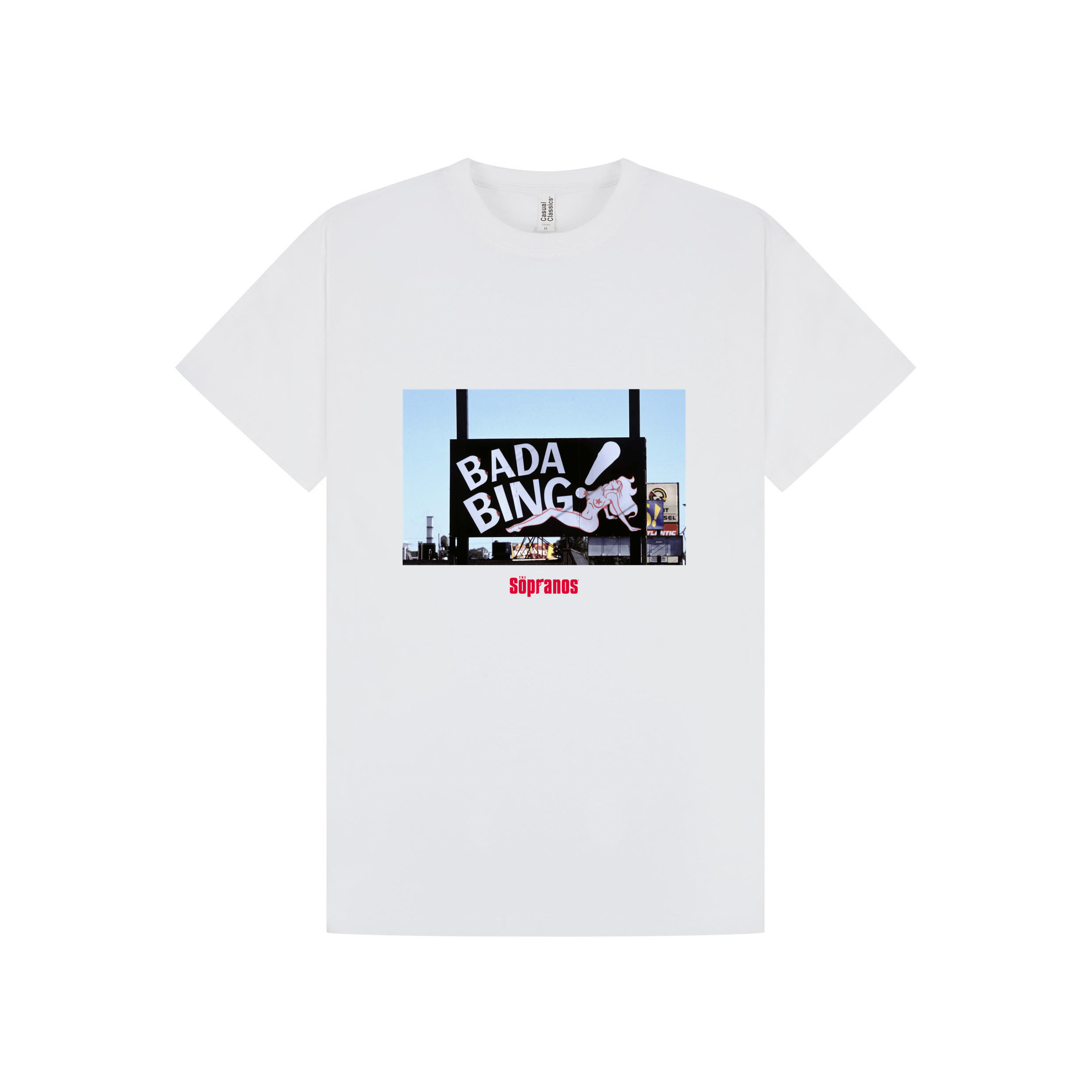 White Printed T-shirt Front