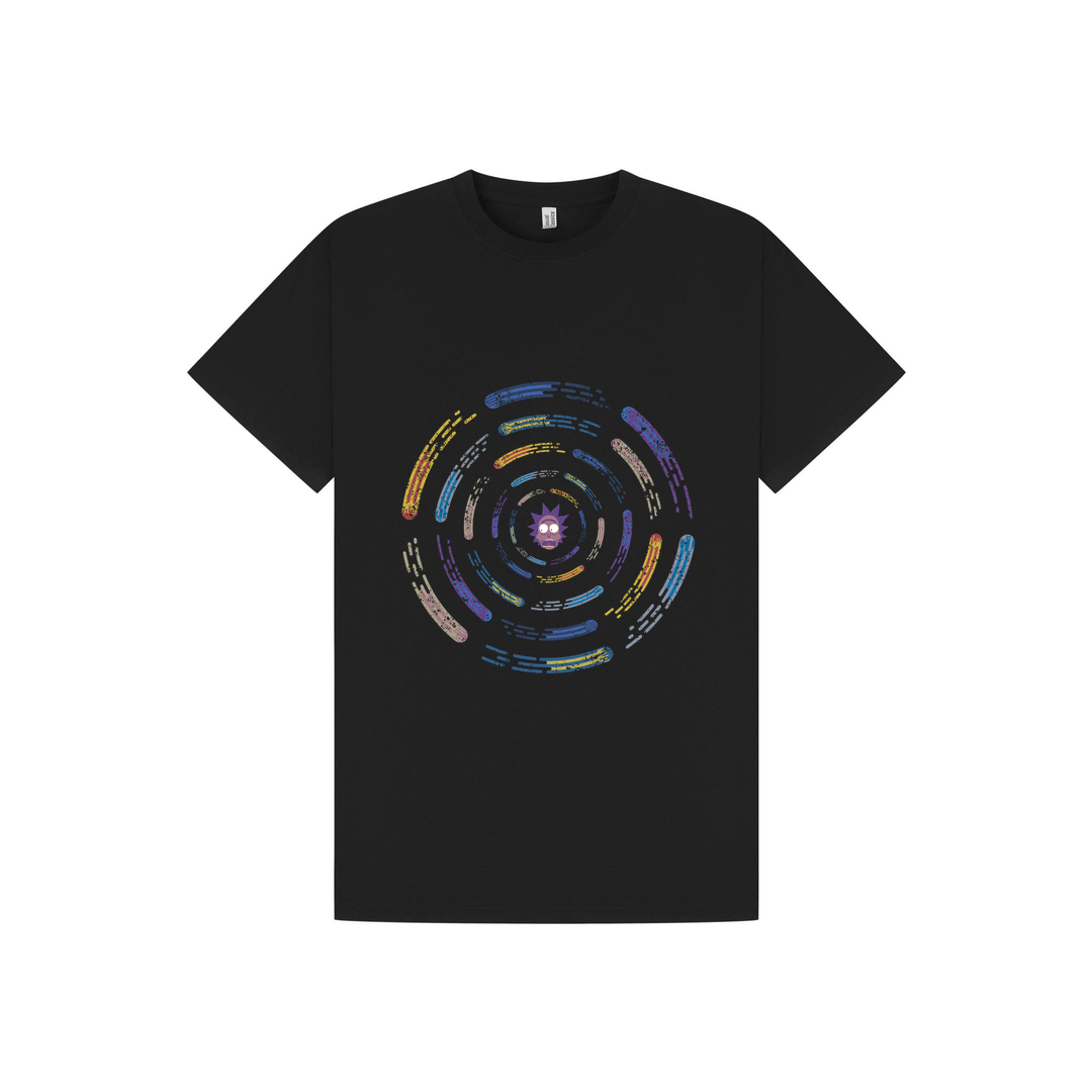 Black Printed T-shirt Front