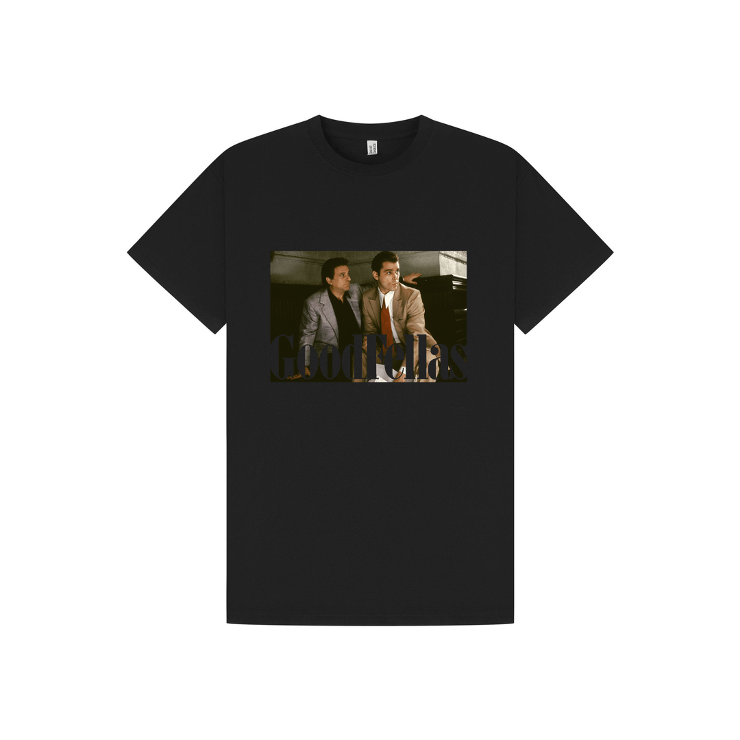 Black Printed T-shirt Front