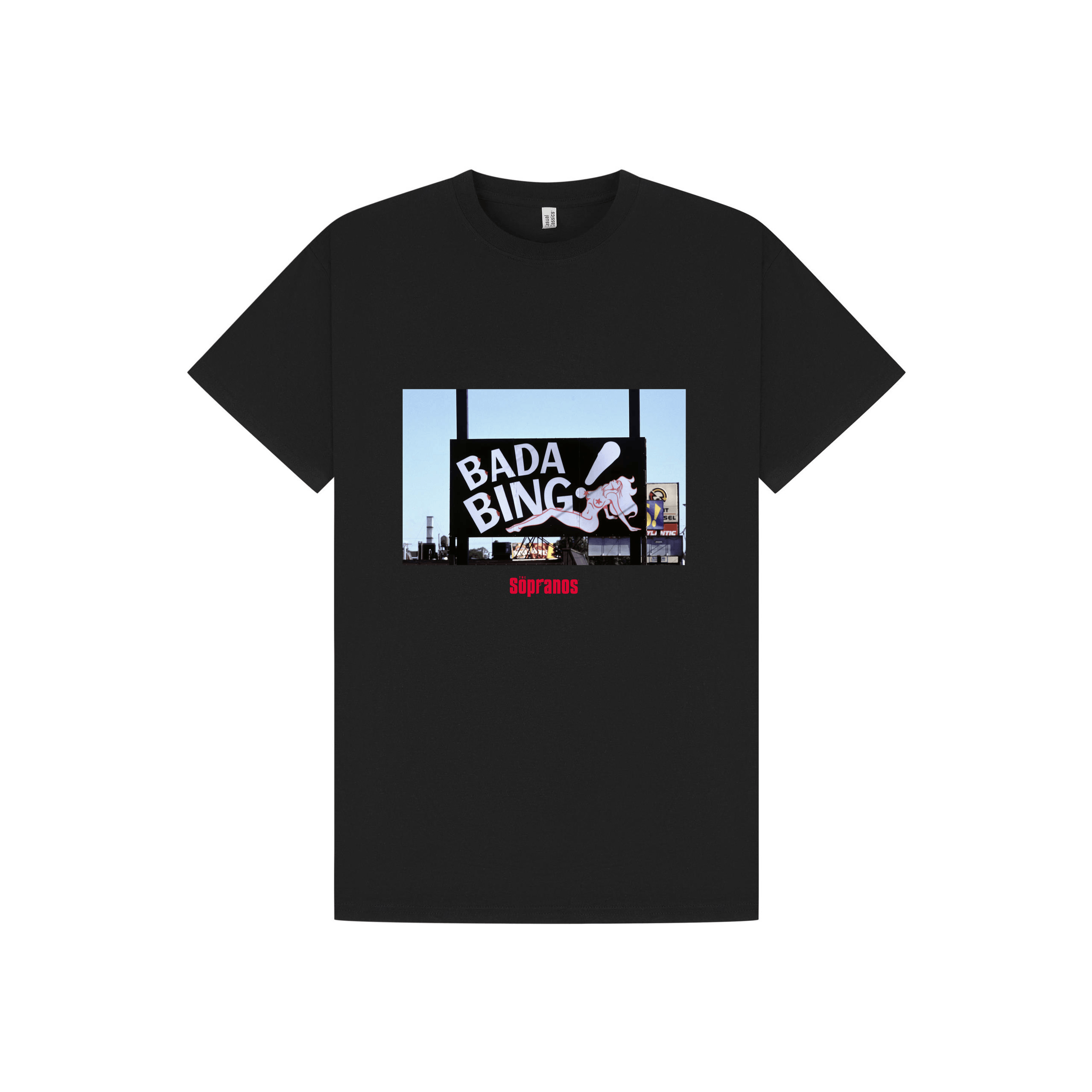 Black Printed T-shirt Front