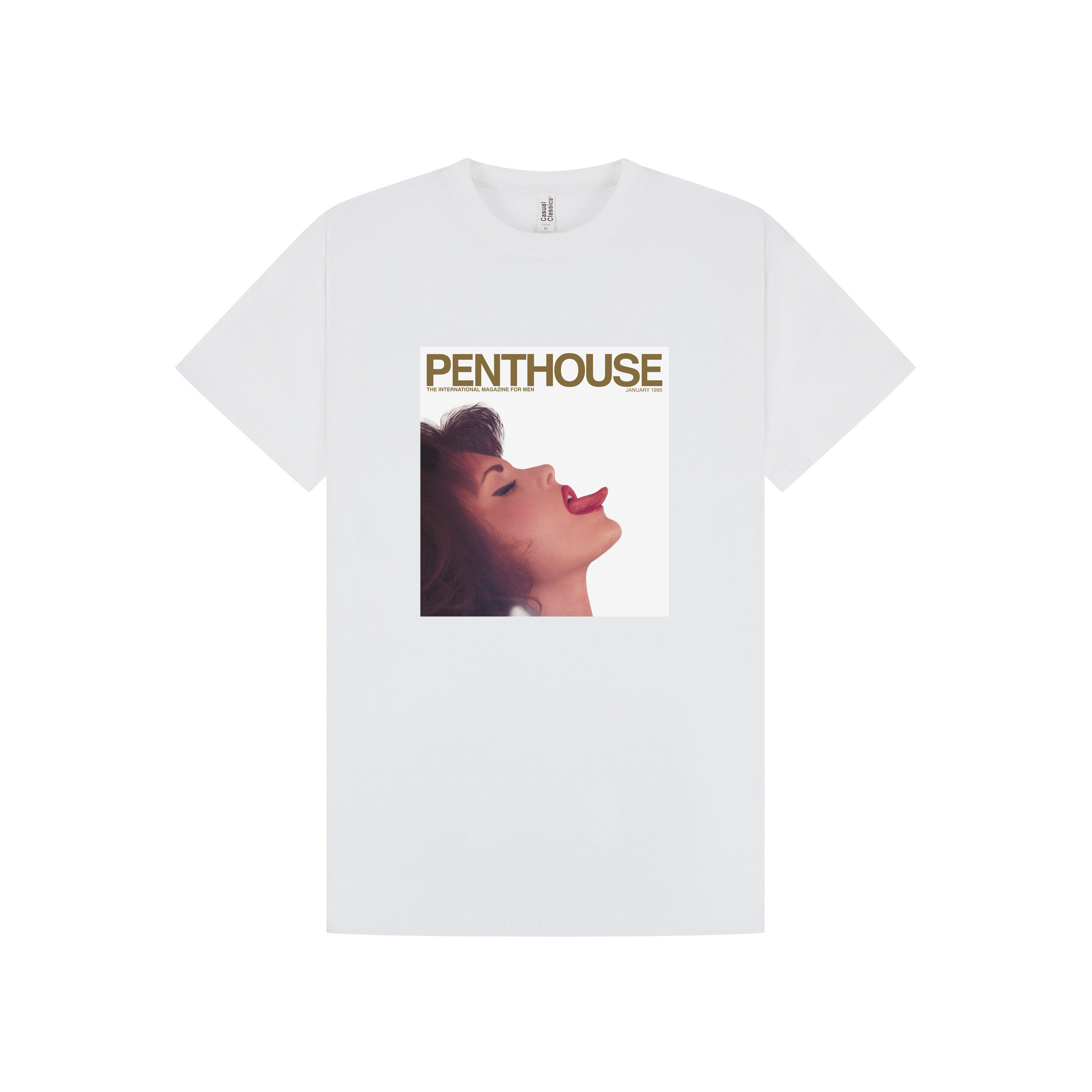 White Printed T-shirt Front