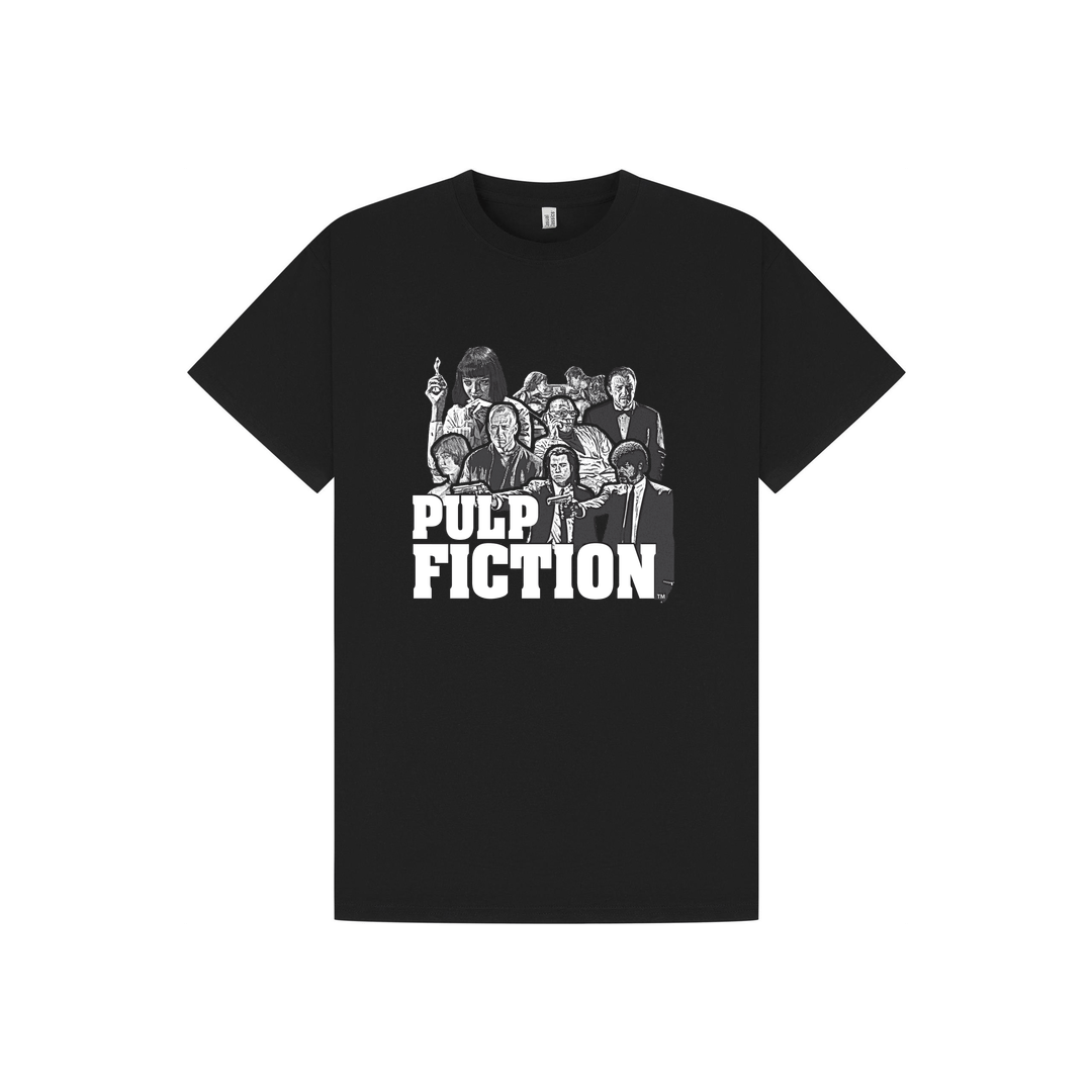 Black Printed T-shirt Front