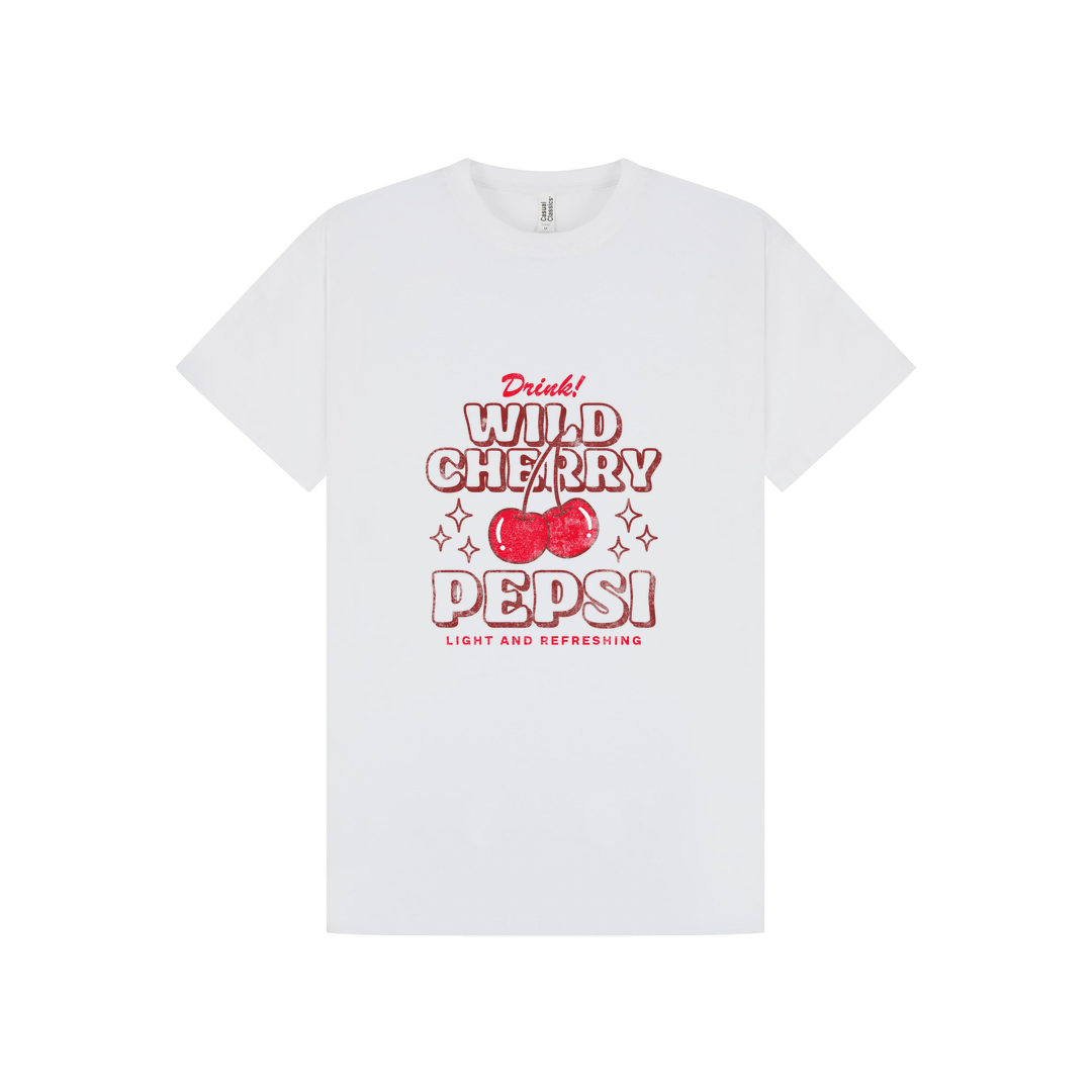 White Printed T-shirt Front