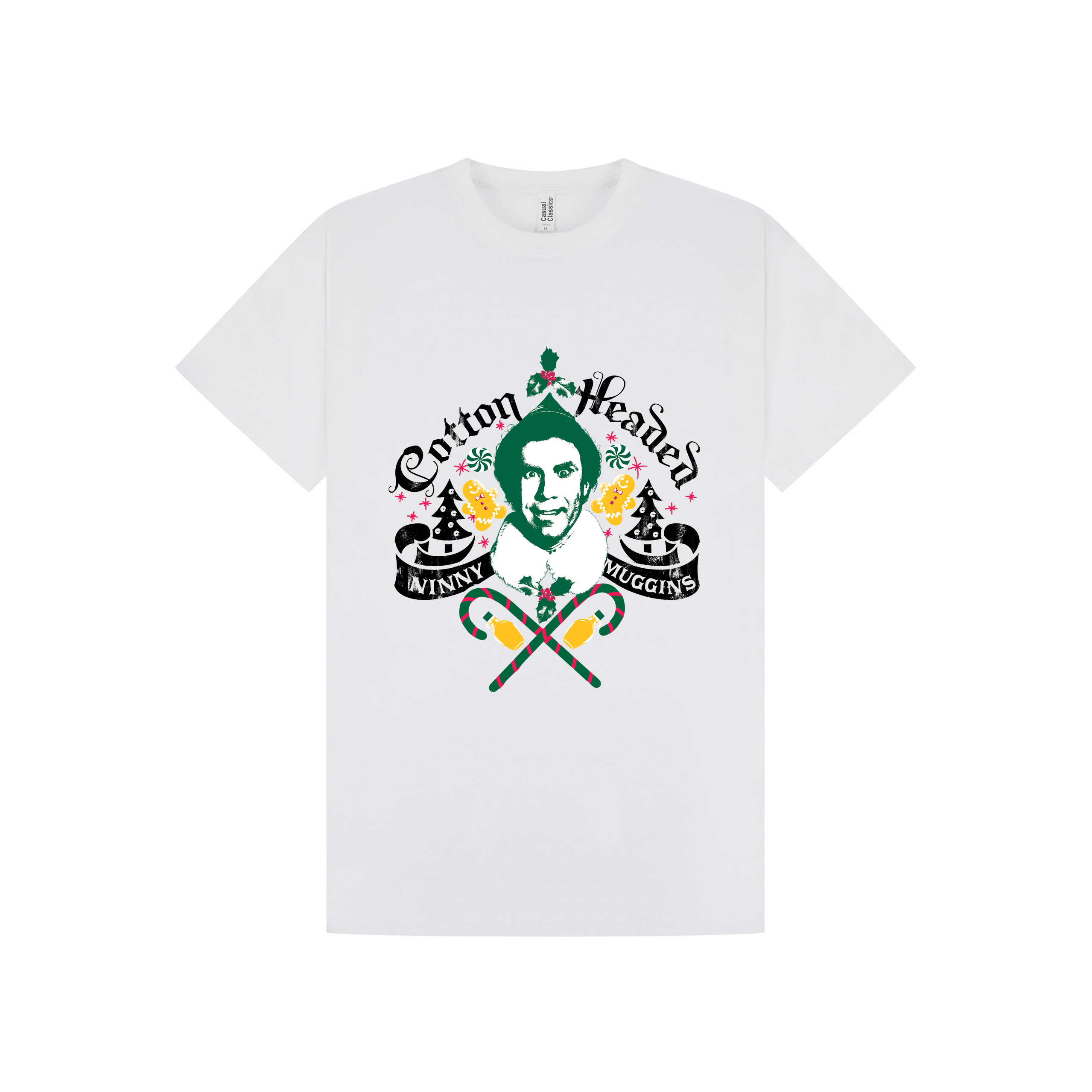 White Printed T-shirt Front