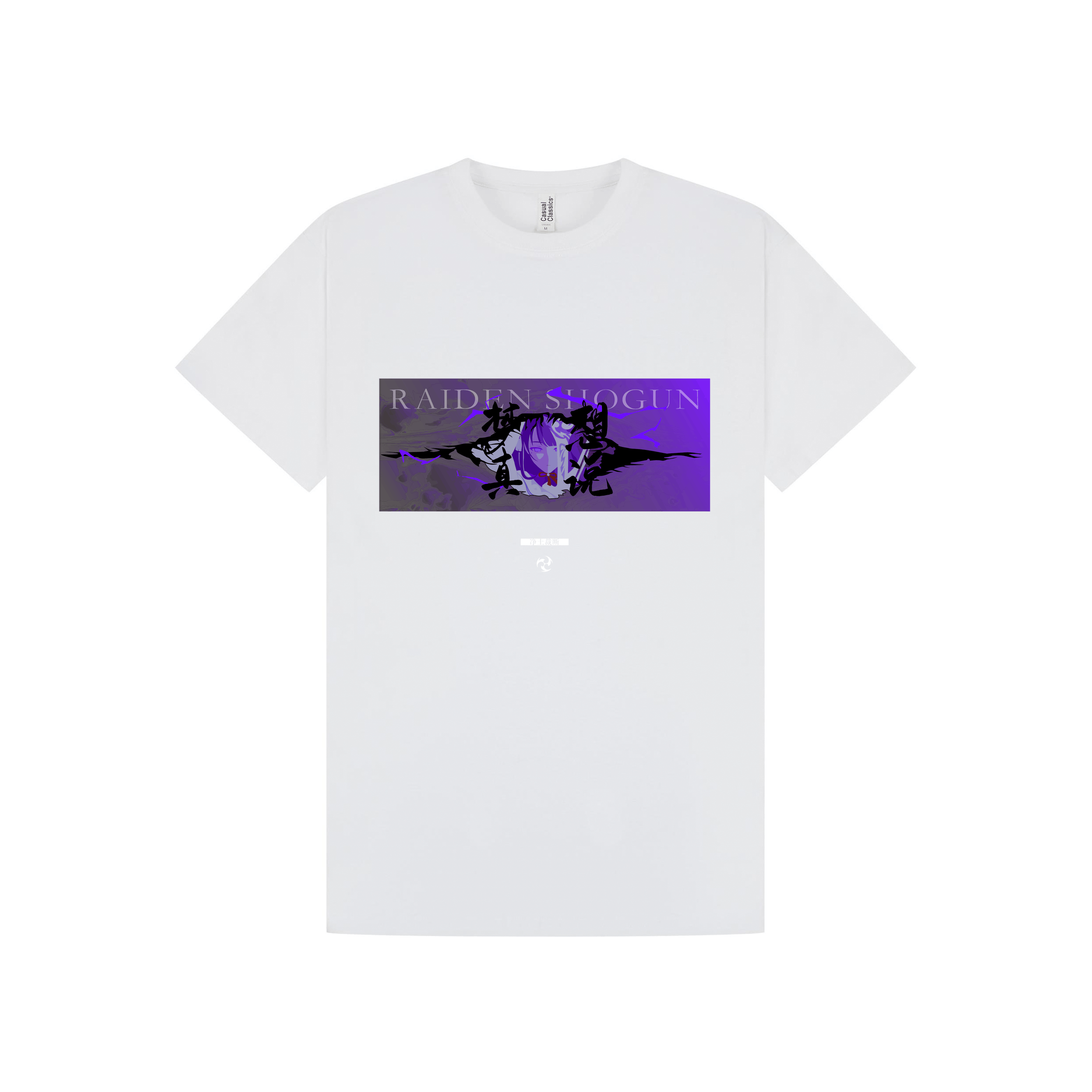 White Printed T-shirt Front