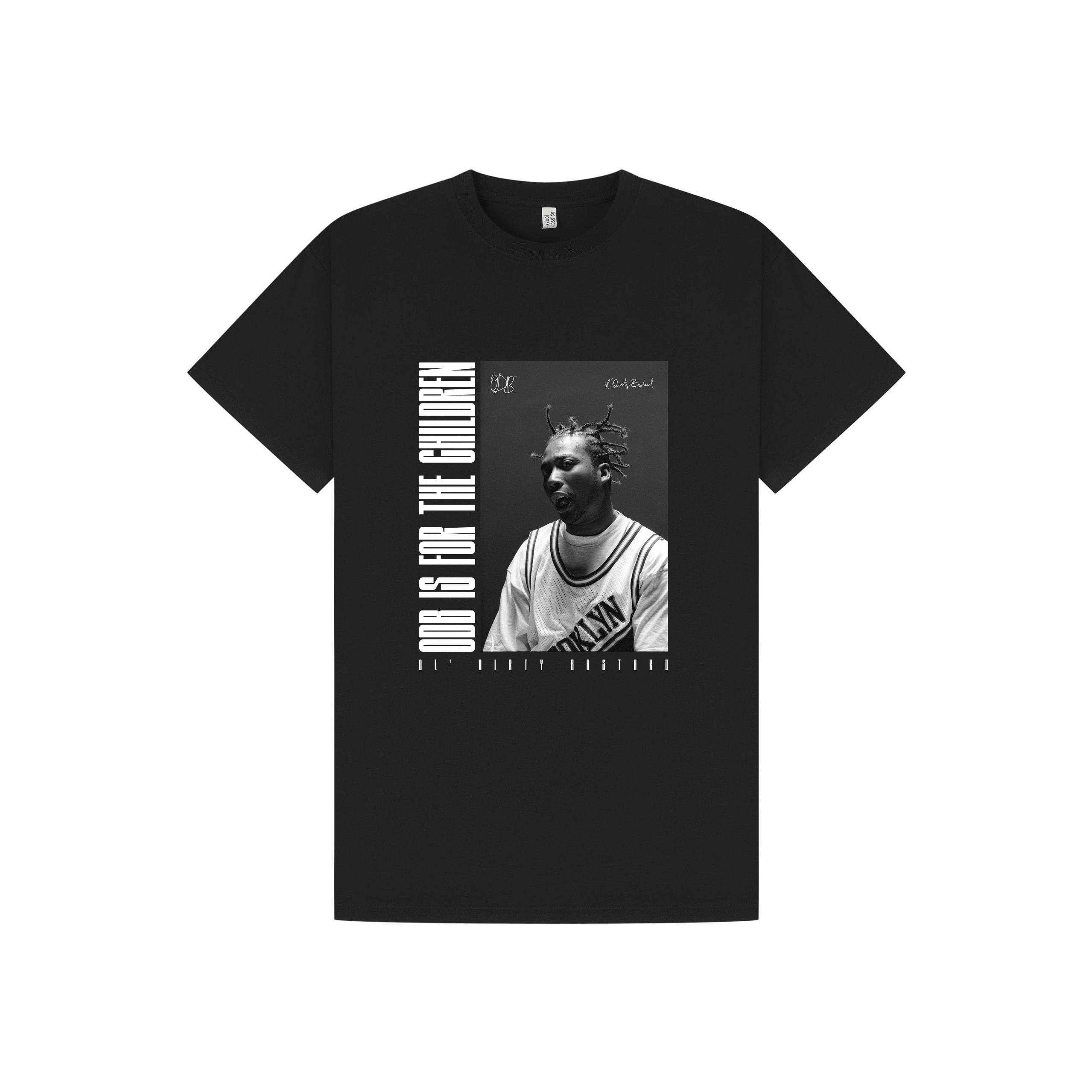 Black Printed T-shirt Front