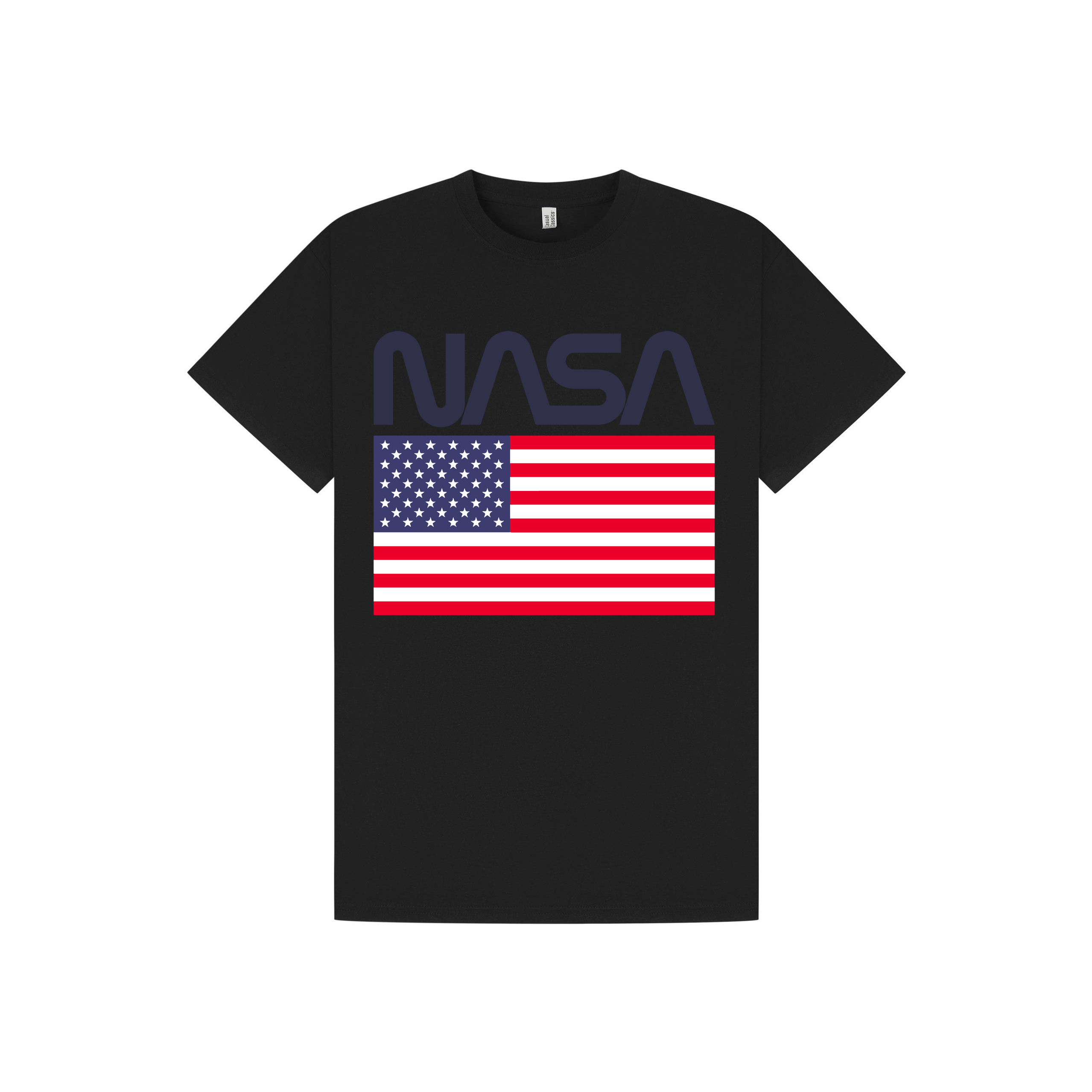 Black Printed T-shirt Front