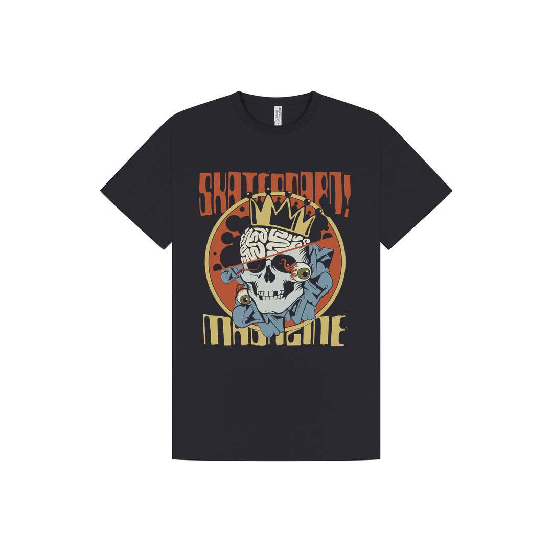 Navy Printed T-shirt Front