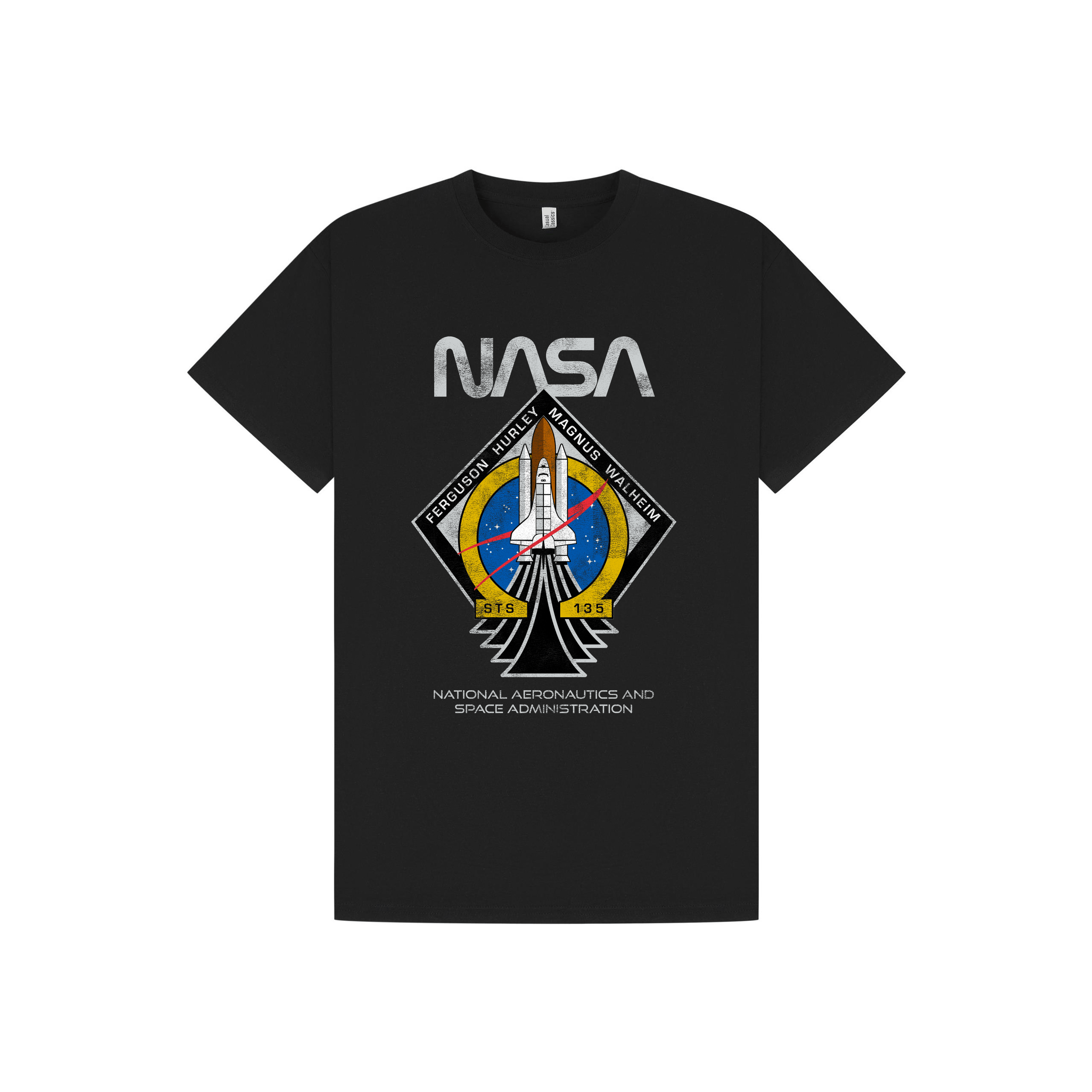 Black Printed T-shirt Front