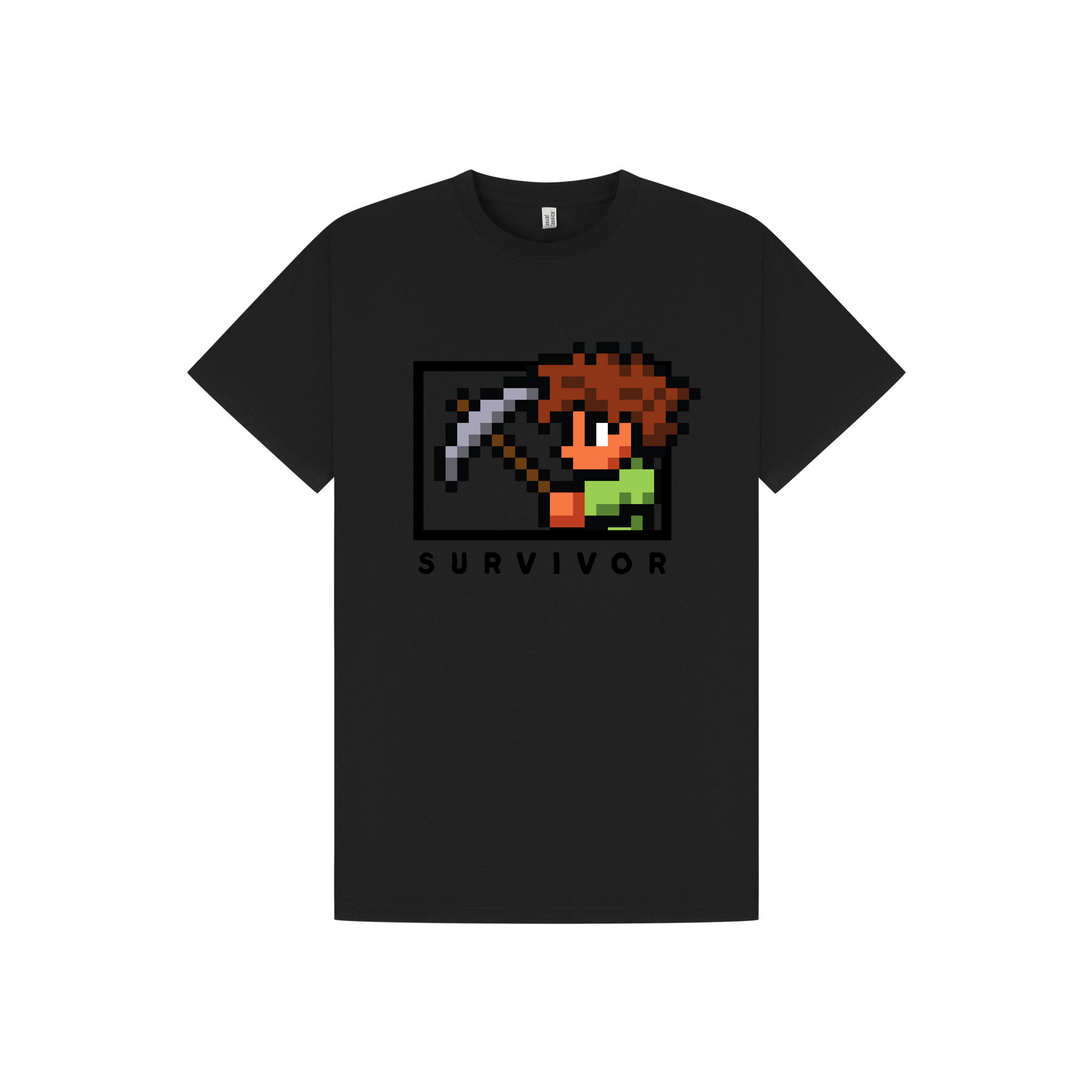 Black Printed T-shirt Front