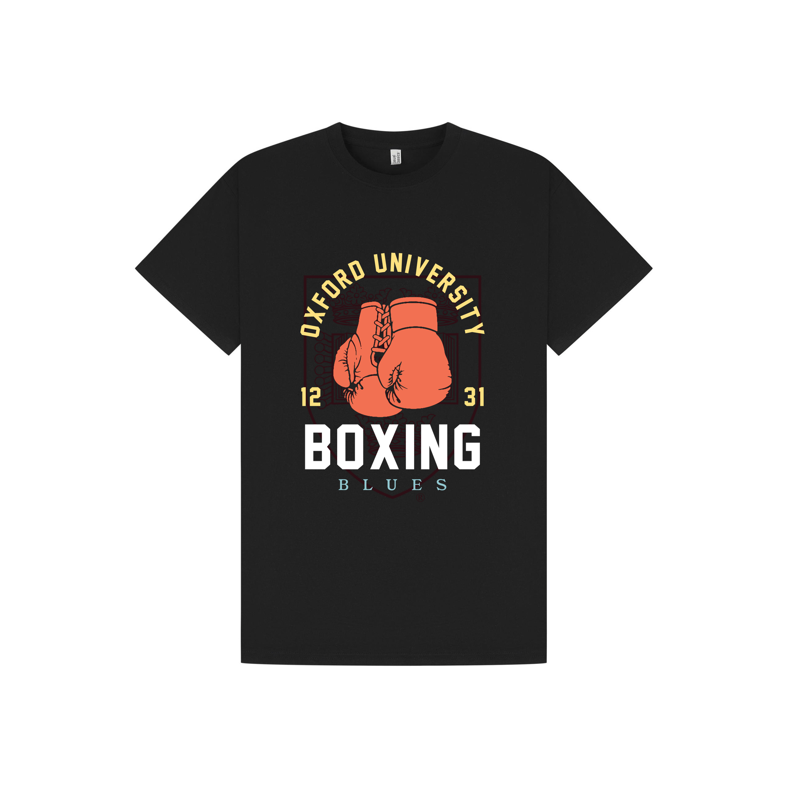 Black Printed T-shirt Front