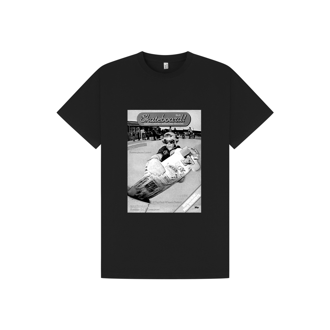 Black Printed T-shirt Front