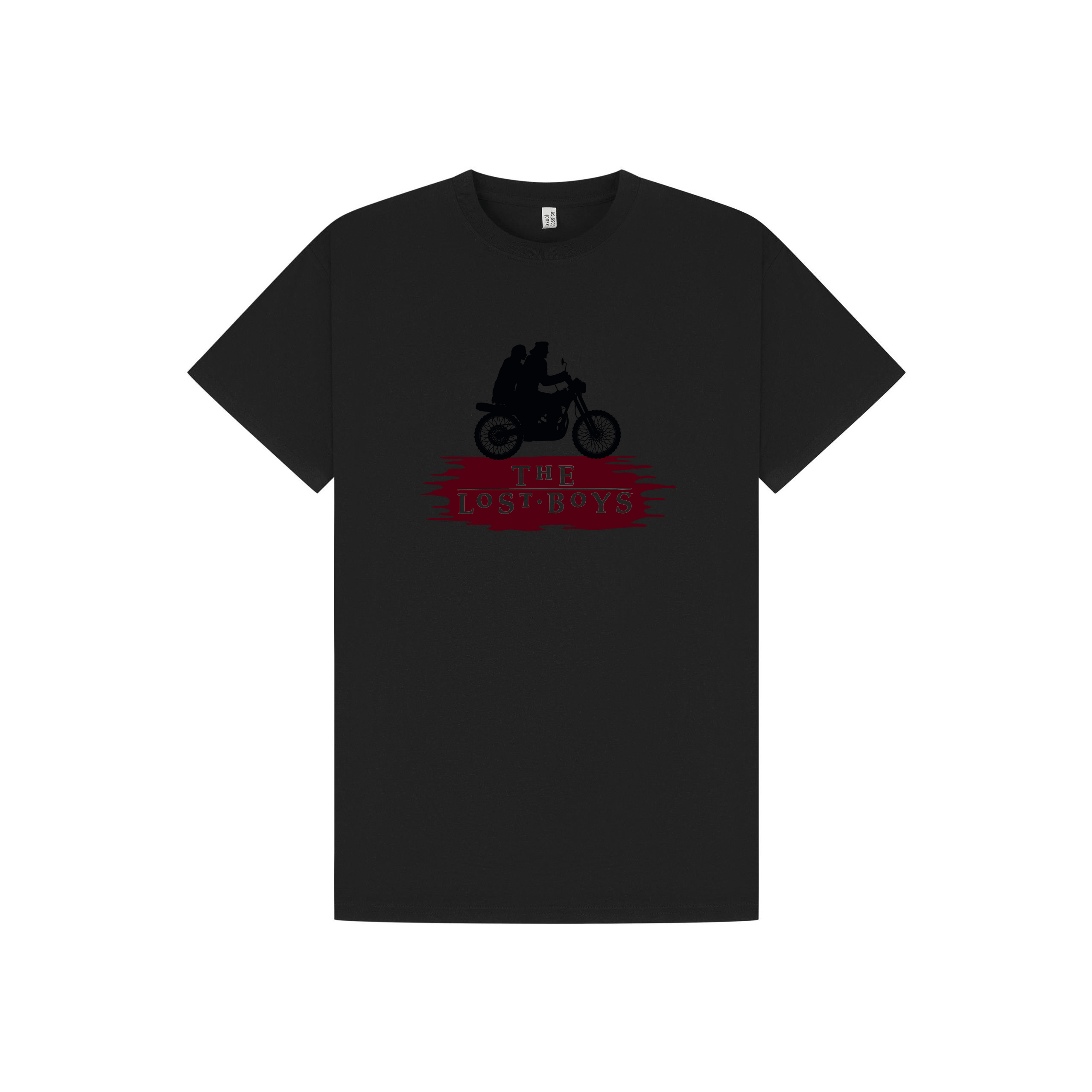 Black Printed T-shirt Front