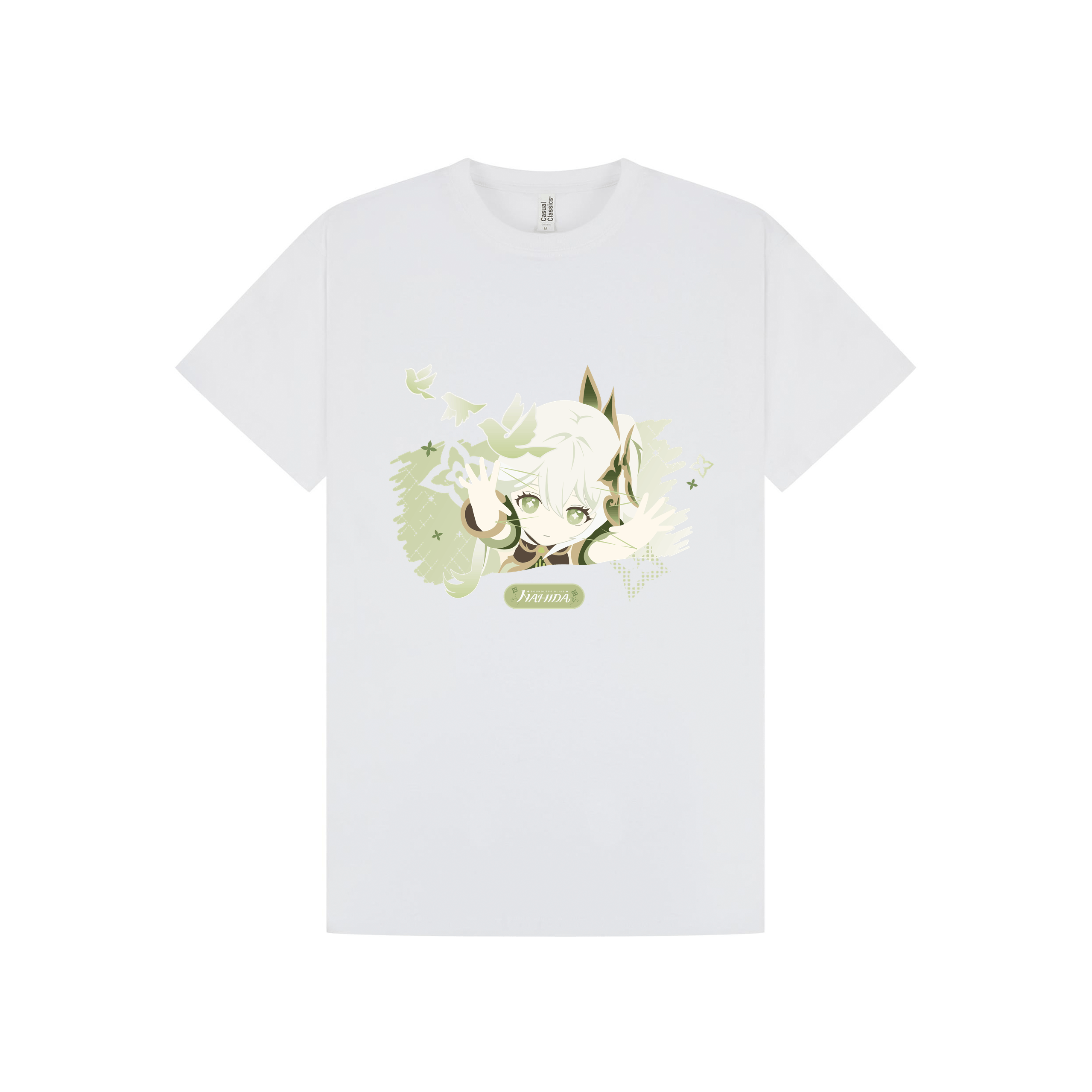 White Printed T-shirt Front
