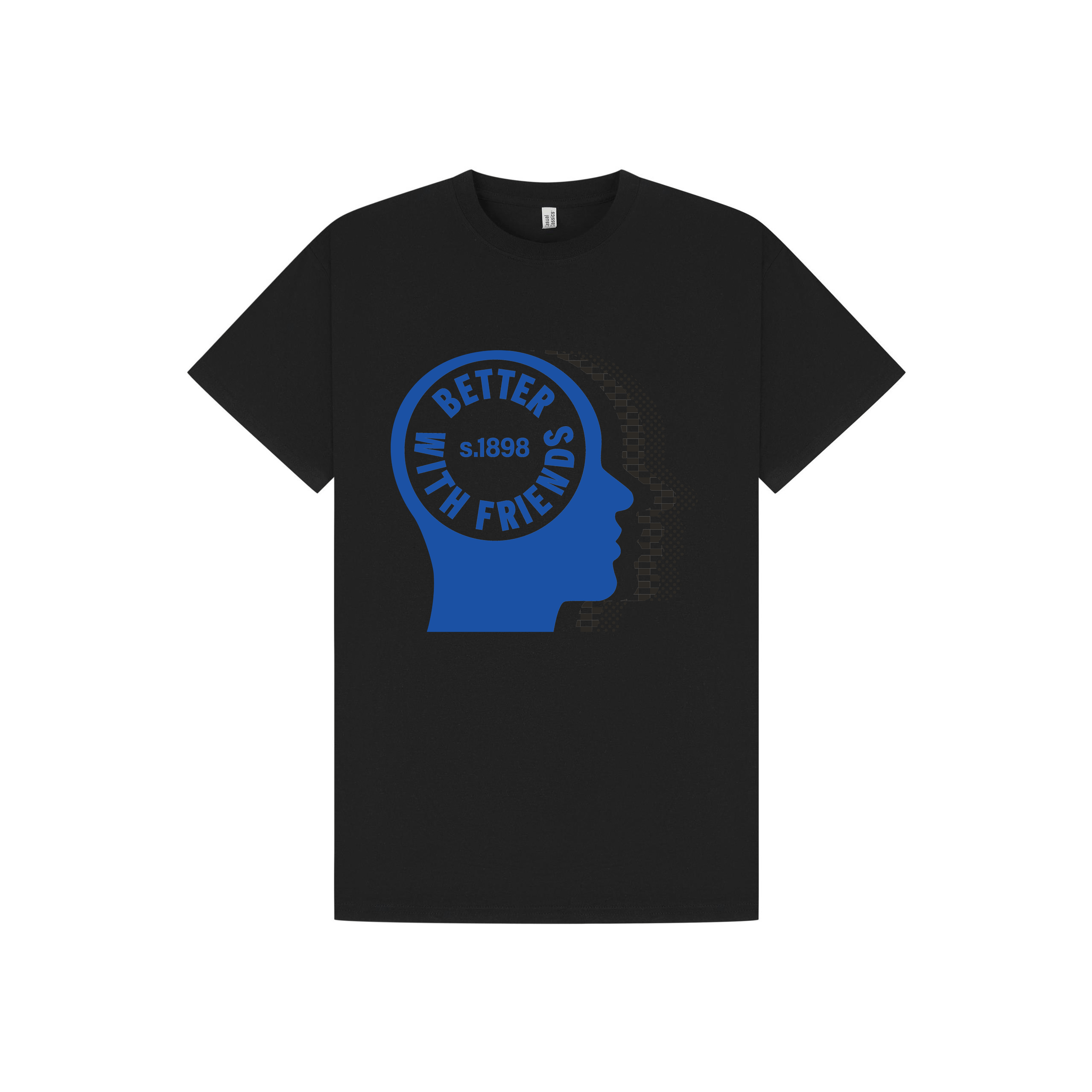 Black Printed T-shirt Front