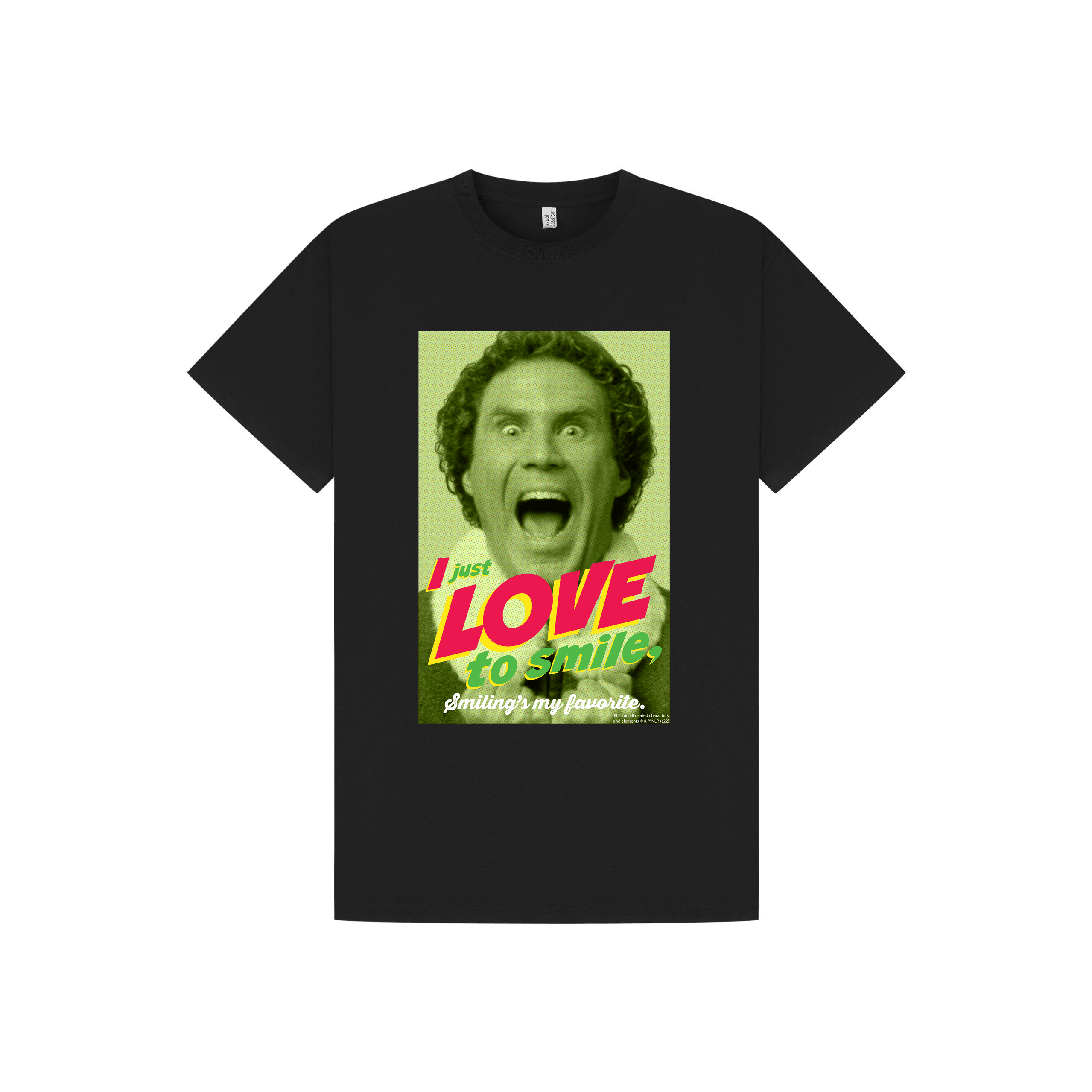 Black Printed T-shirt Front