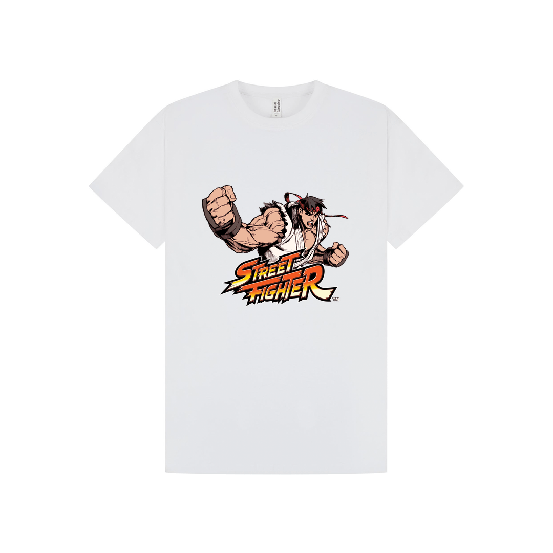 White Printed T-shirt Front