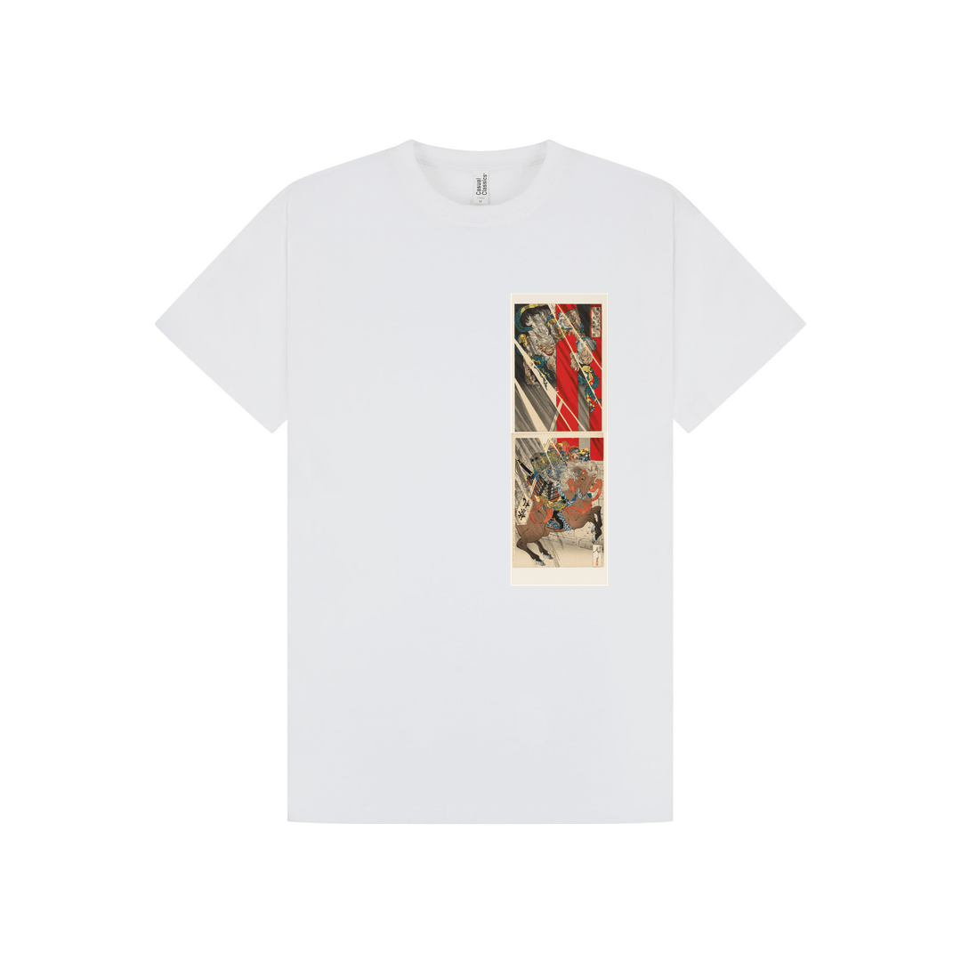 White Printed T-shirt Front