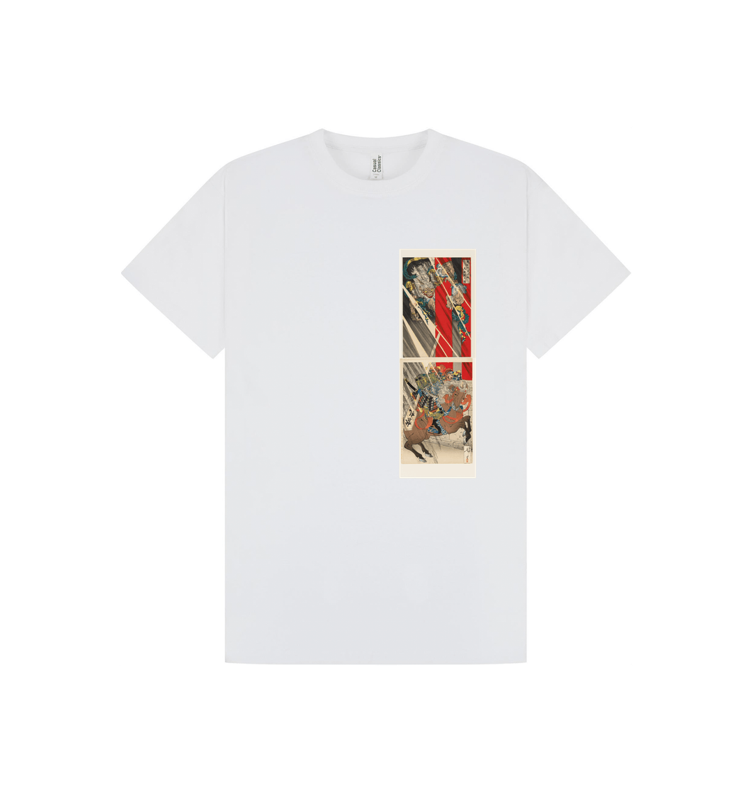 White Printed T-shirt Front