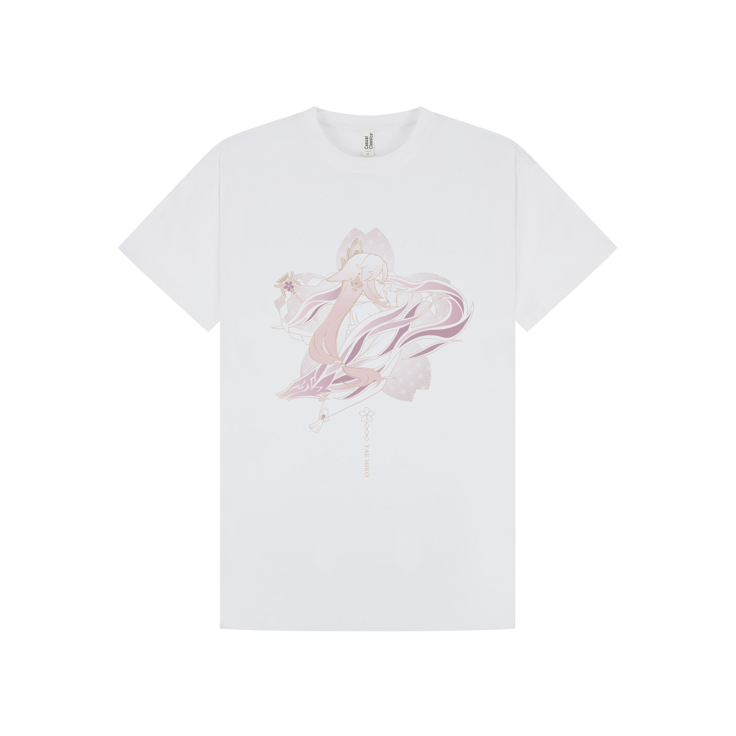 White Printed T-shirt Front