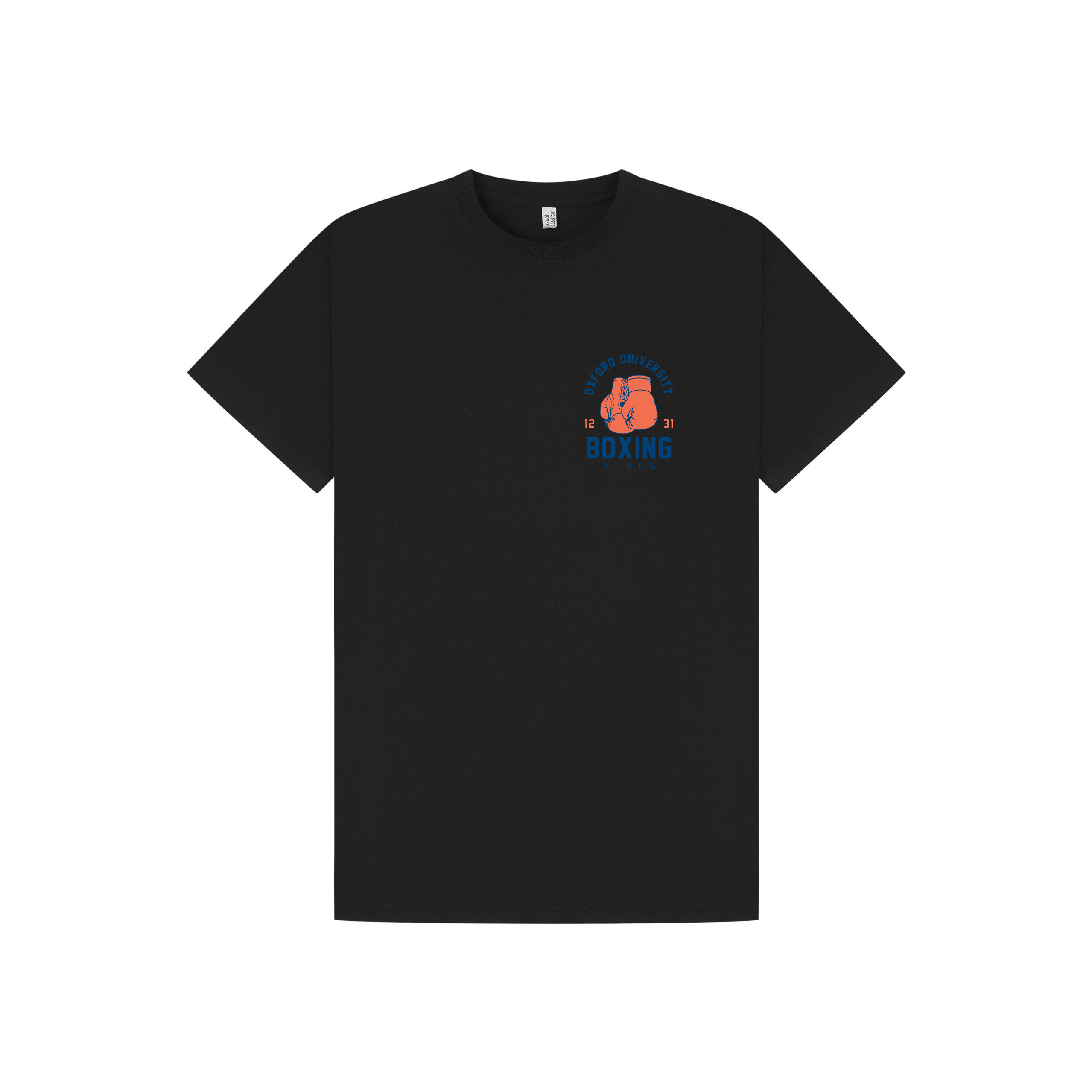 Black Printed T-shirt Front